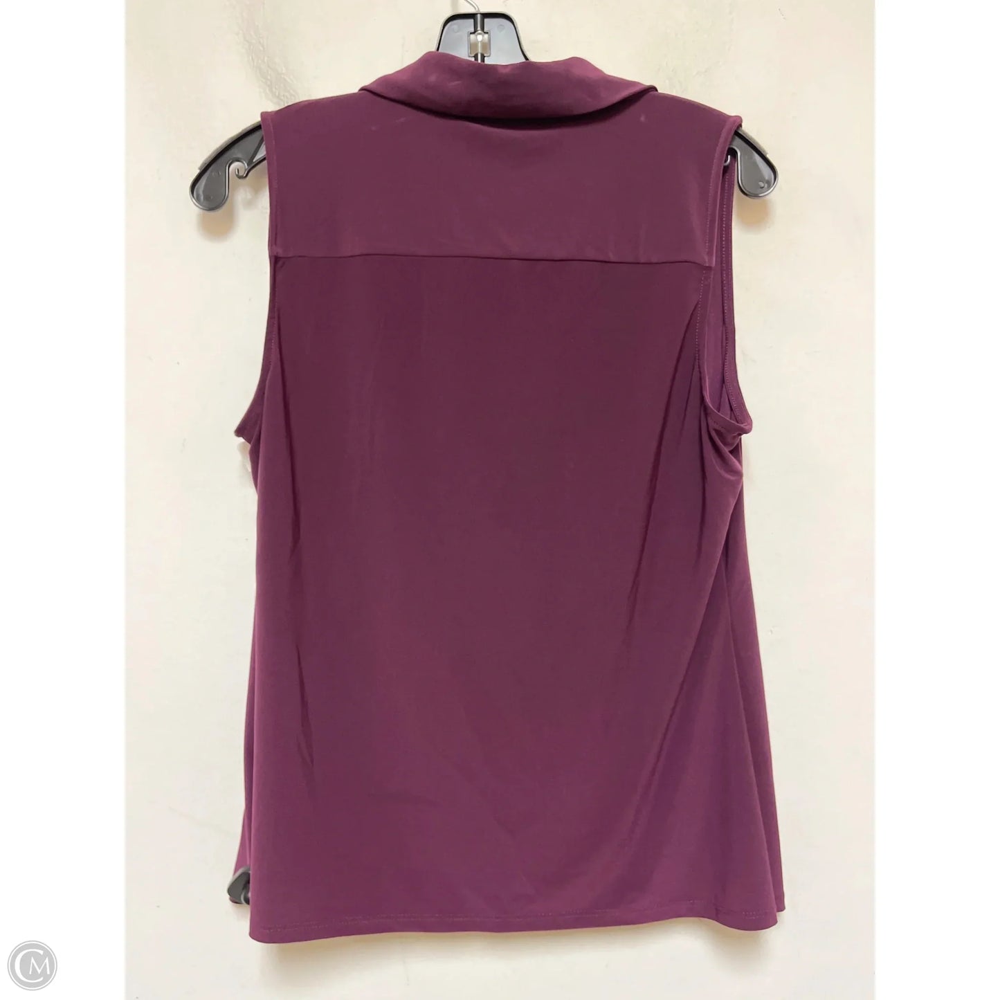 Top Sleeveless By Tommy Hilfiger In Maroon, Size: M