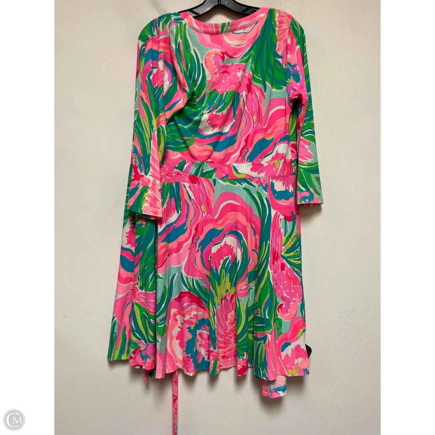 Dress Designer By Lilly Pulitzer In Green & Pink, Size: M
