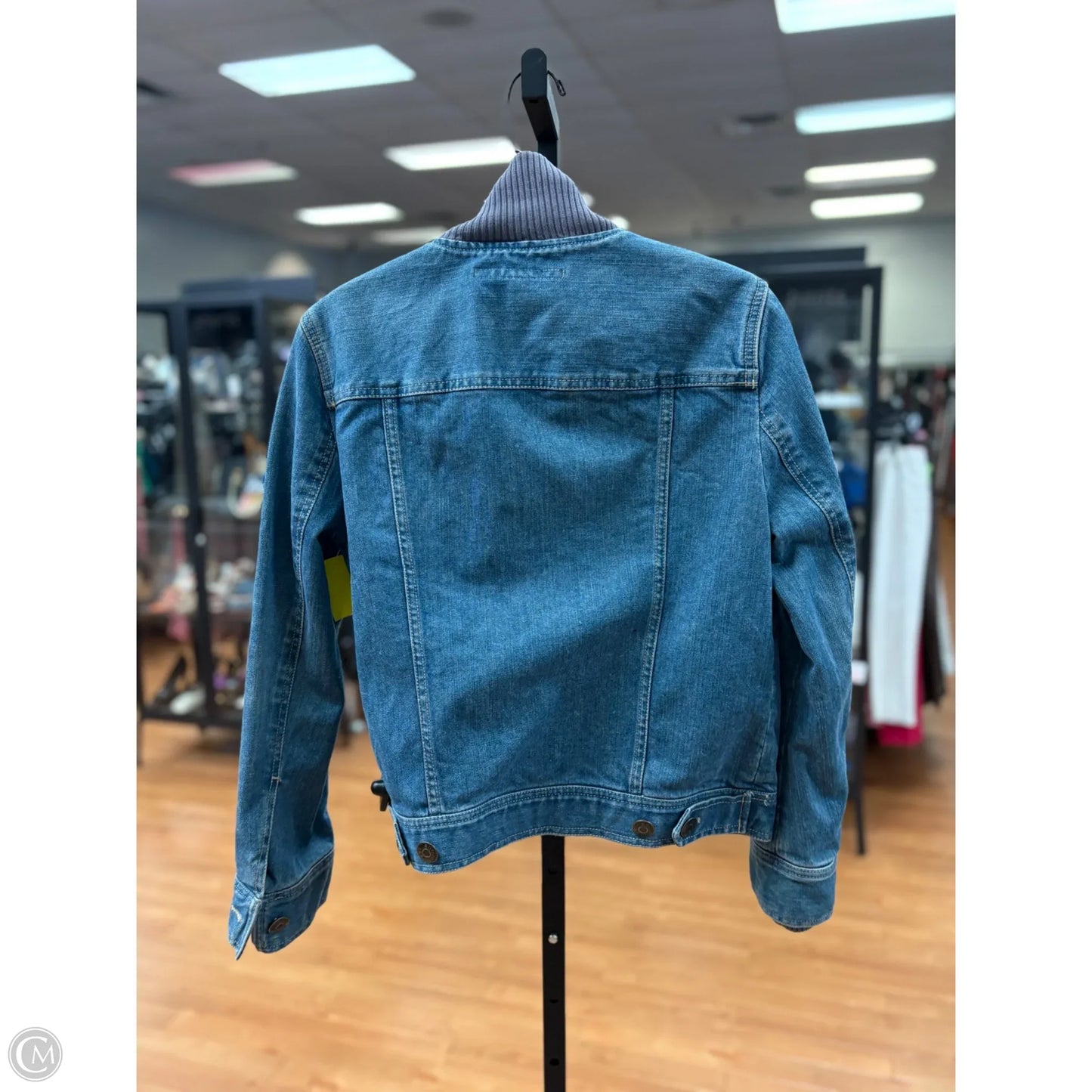 Jacket Luxury Designer By Marc Jacobs In Blue Denim, Size: S