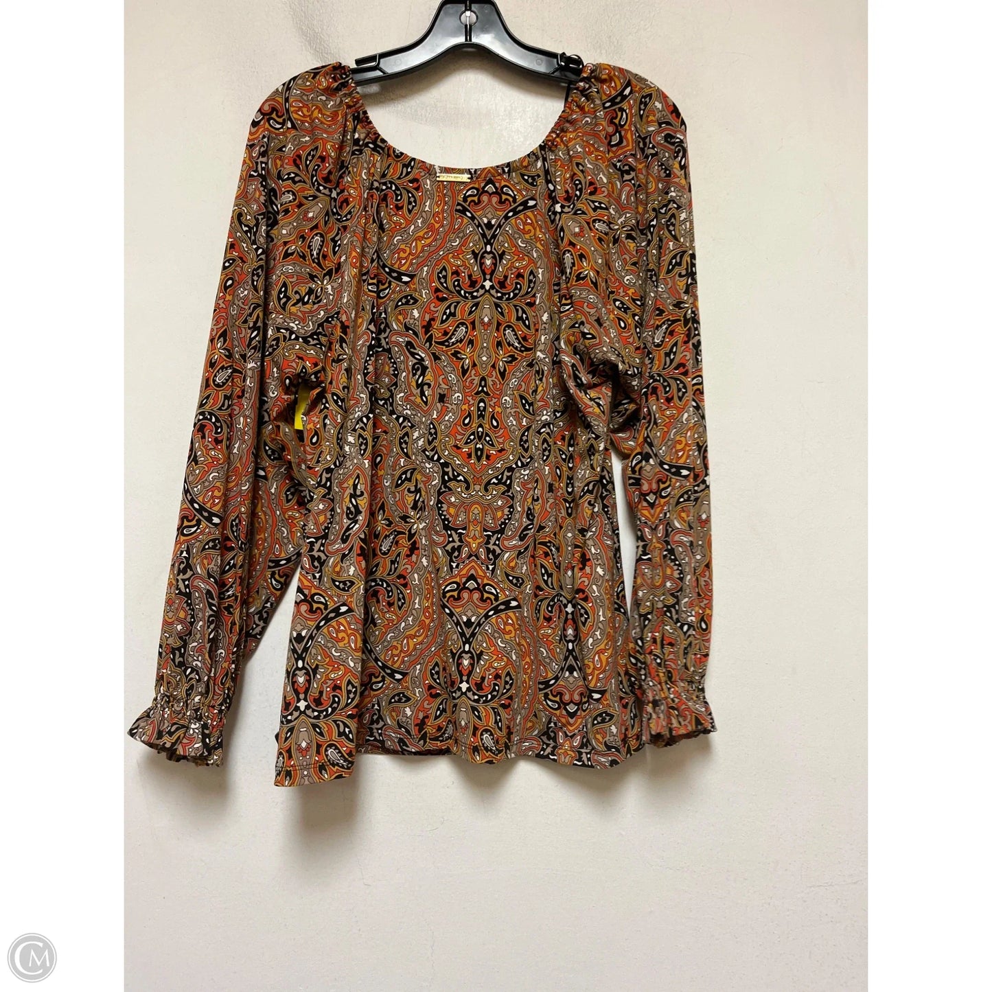 Top Long Sleeve By Michael By Michael Kors In Multi-colored, Size: Xl