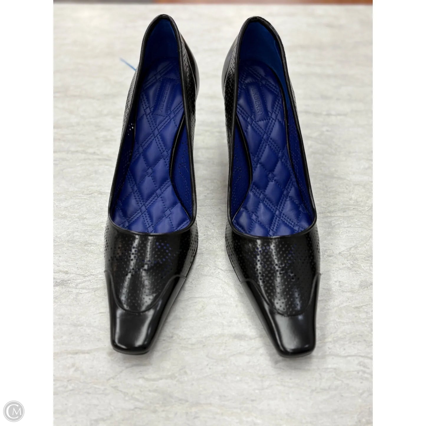 Shoes Luxury Designer By Burberry In Black, Size: 9