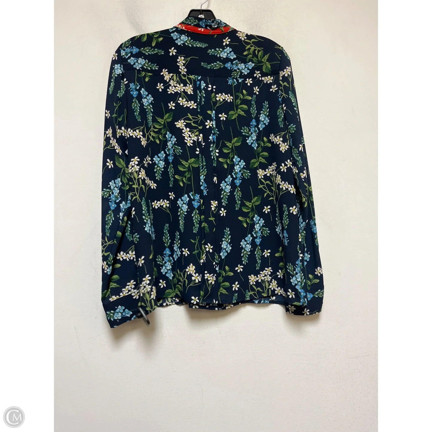 Top Long Sleeve By Tommy Hilfiger In Floral Print, Size: S