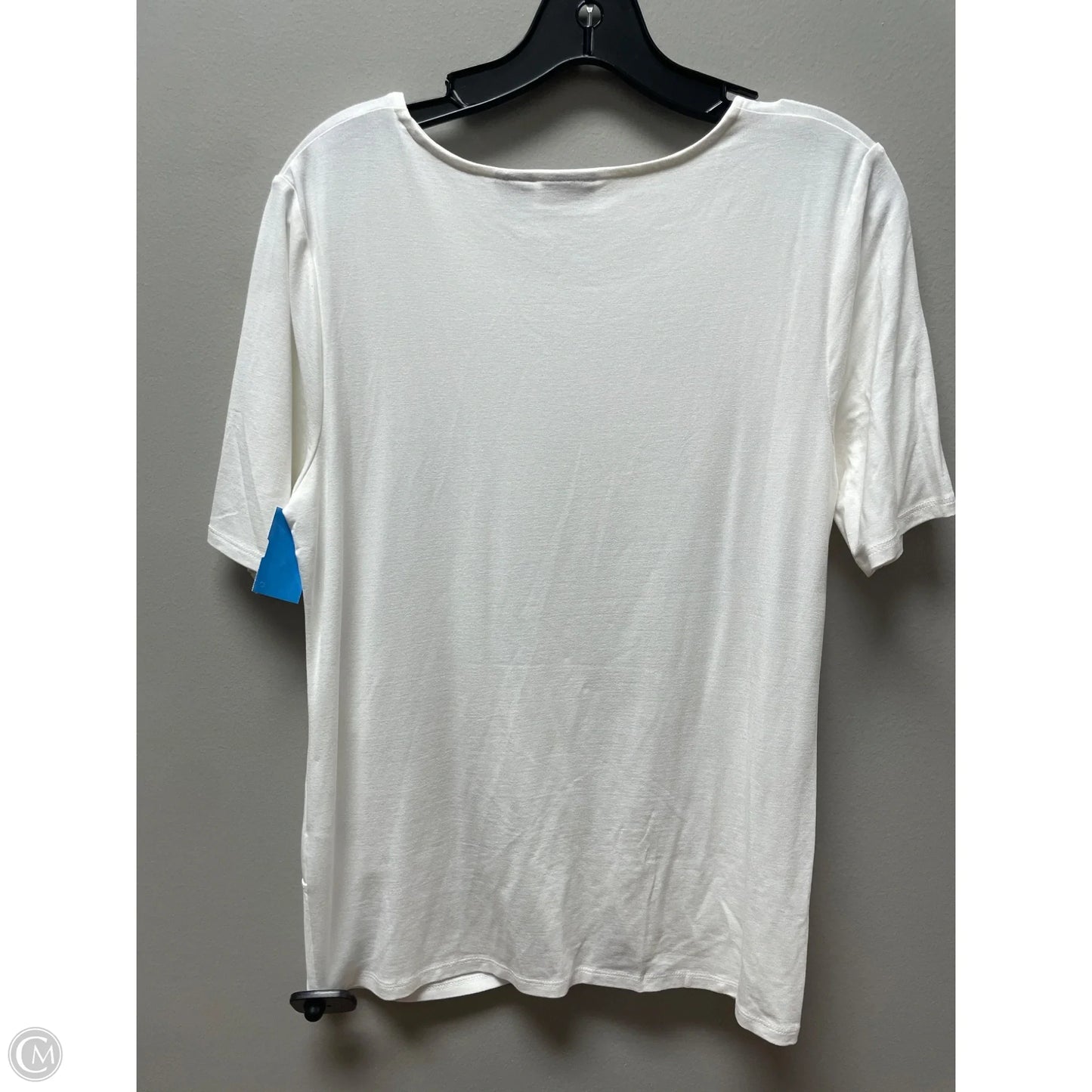 Top Short Sleeve Basic By Chicos In Cream, Size: S