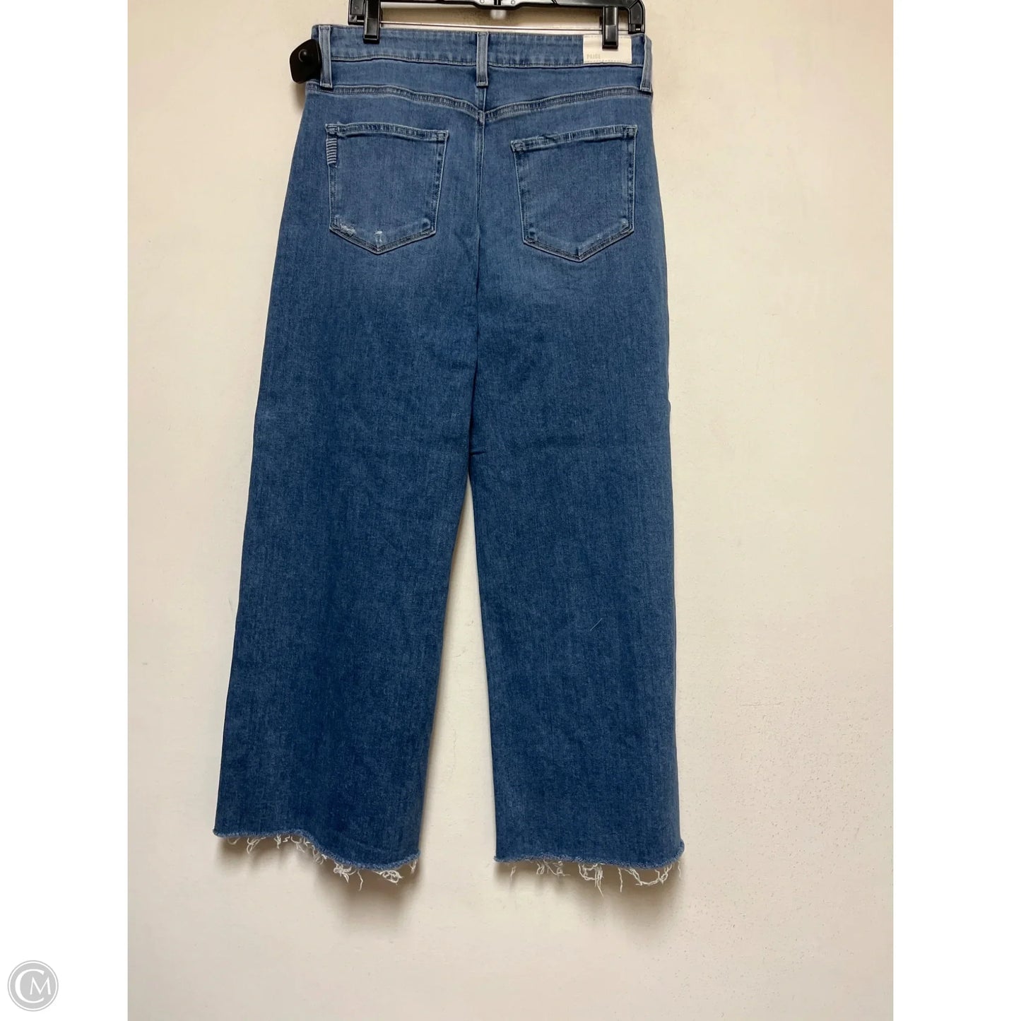 Jeans Wide Leg By Paige In Blue Denim, Size: 10