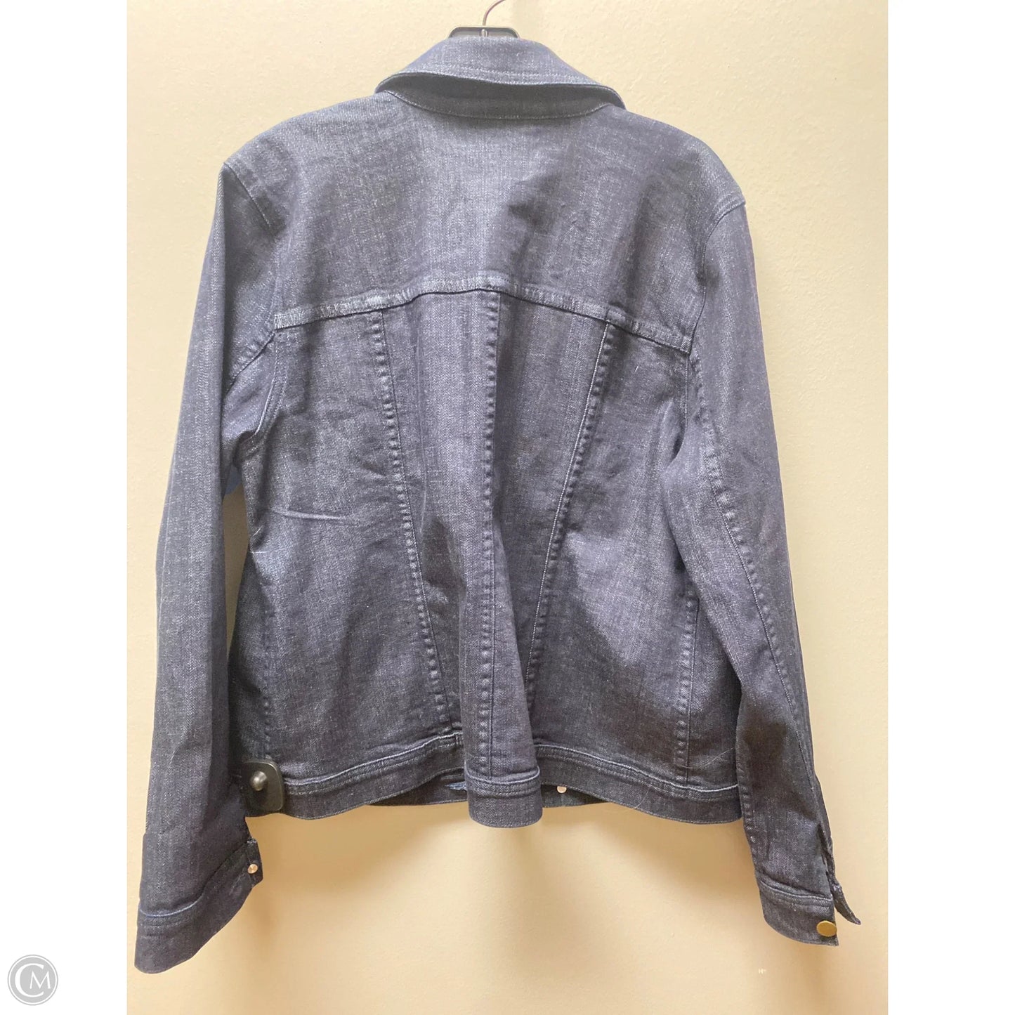 Jacket Denim By Eileen Fisher In Blue Denim, Size: L