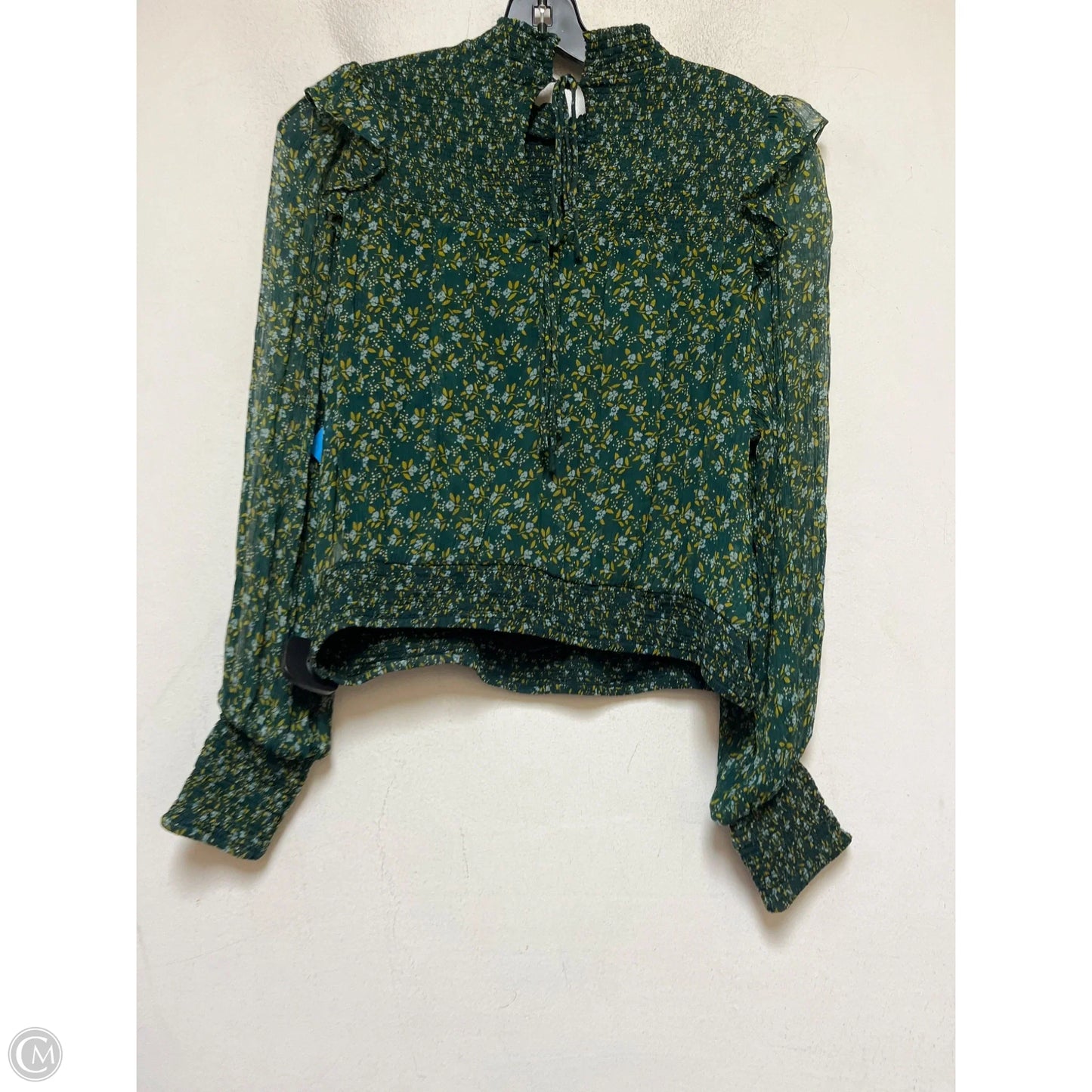 Top Long Sleeve By Free People In Green, Size: S