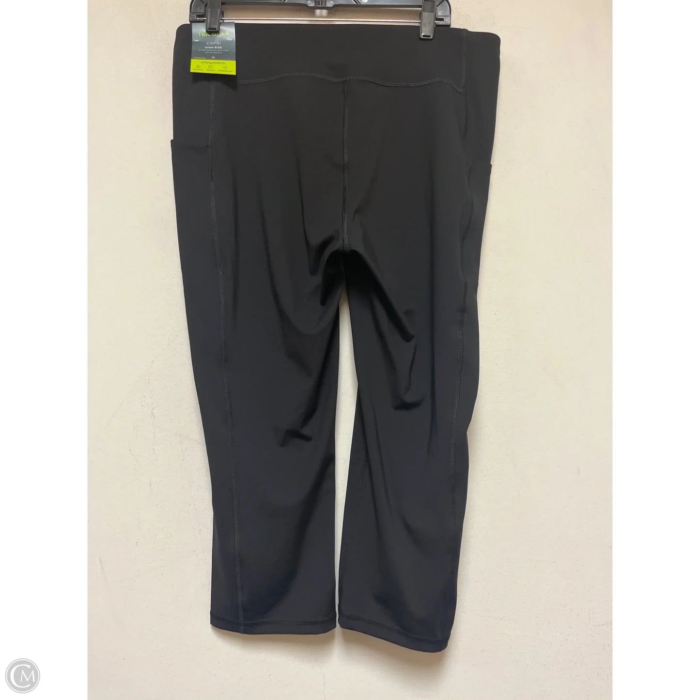 Athletic Capris By Tek Gear In Black, Size: 1x