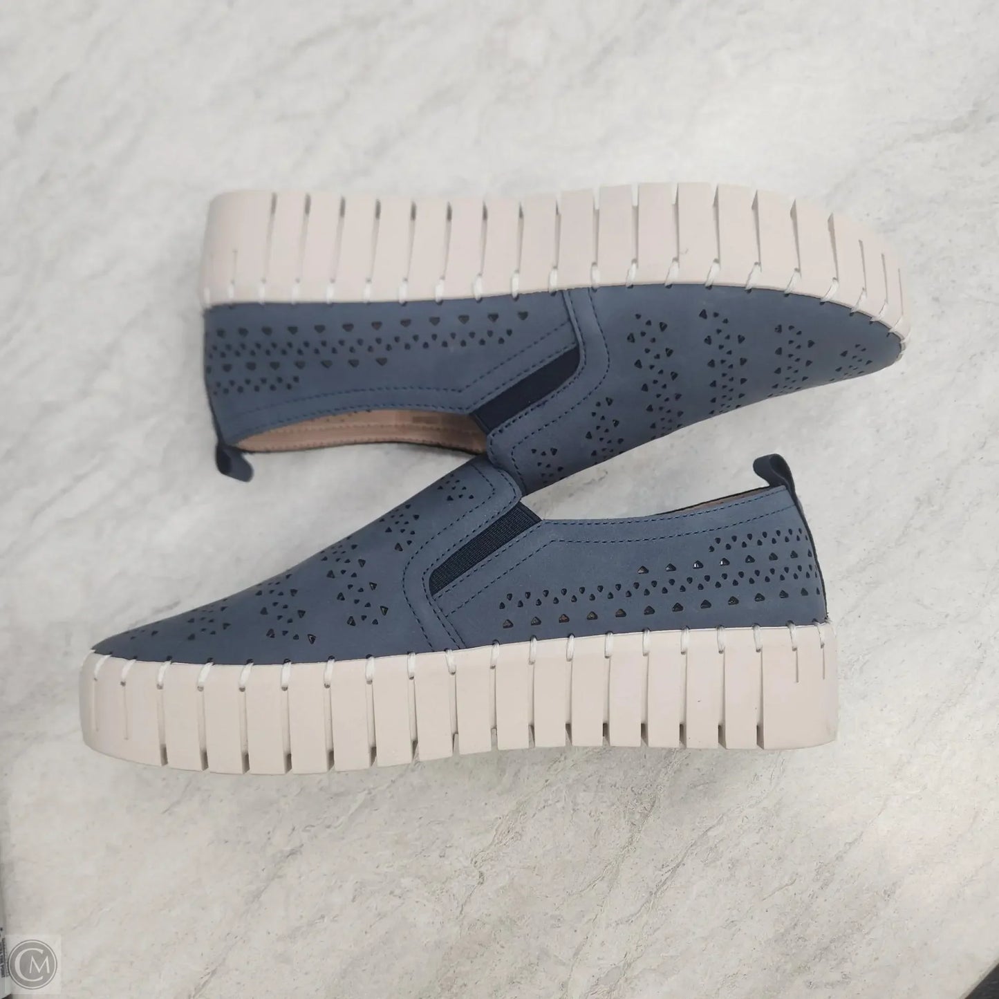 Shoes Flats By Easy Street In Navy, Size: 6