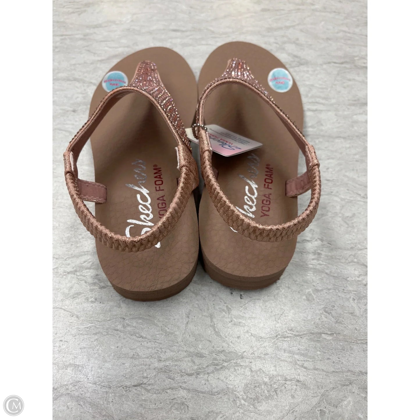 Sandals Flats By Skechers In Pink, Size: 7