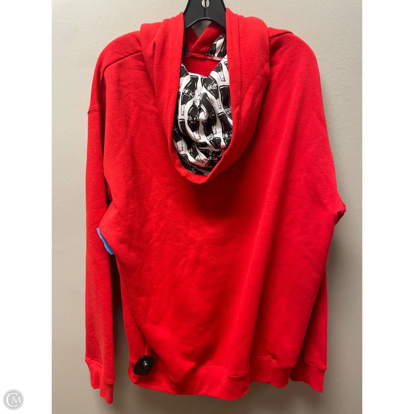 Sweatshirt Hoodie By Clothes Mentor In Red, Size: L