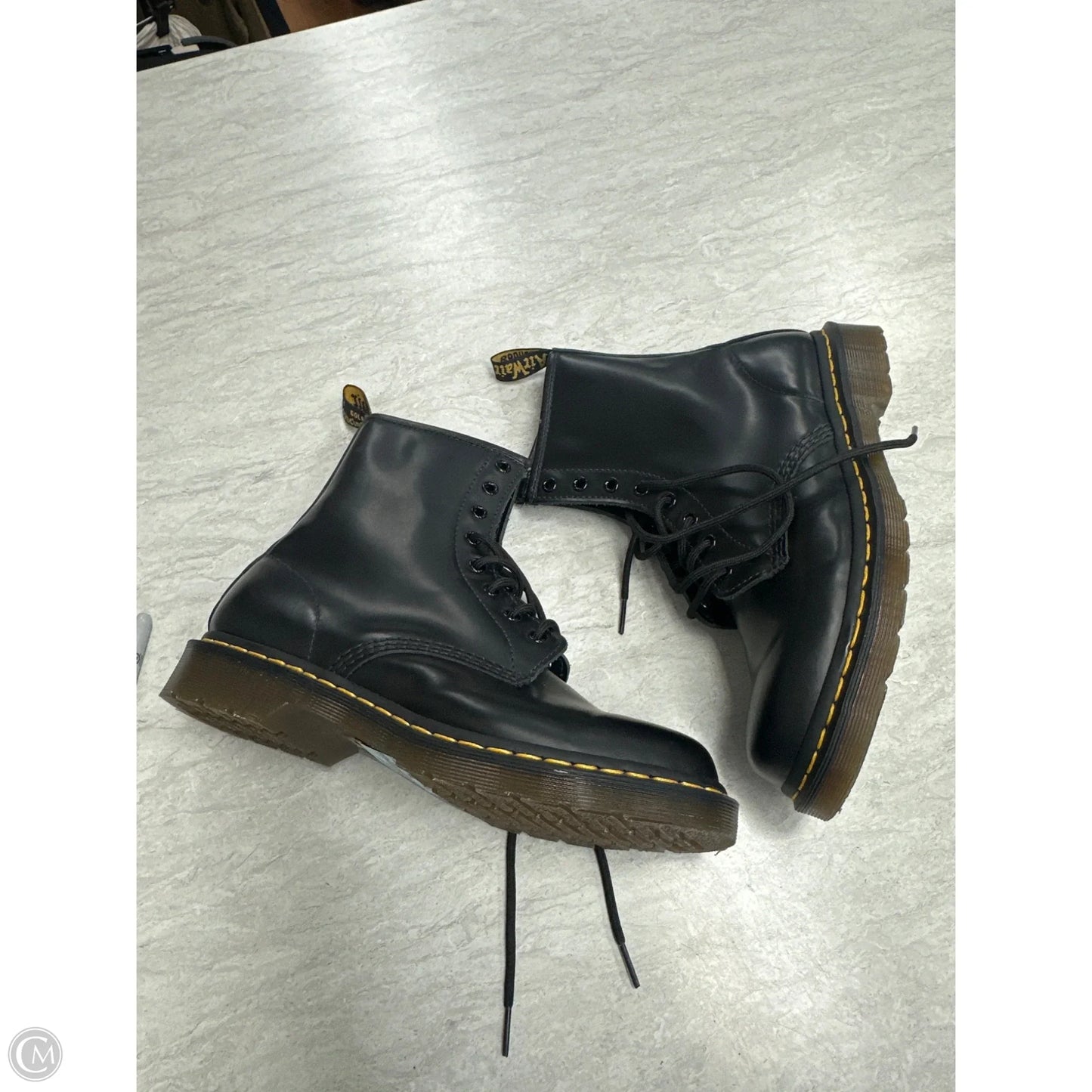 Boots Combat By Dr Martens In Black, Size: 10.5