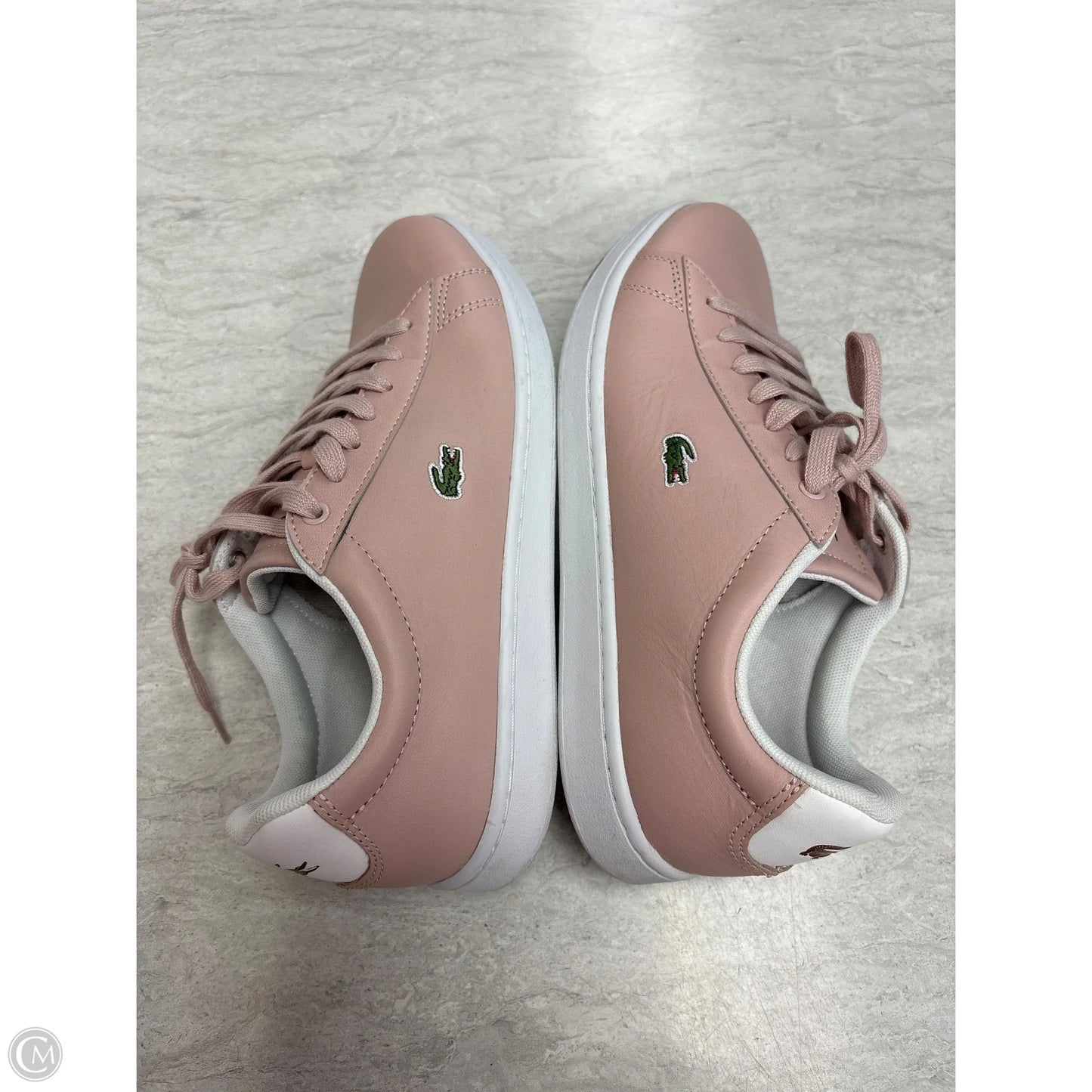 Shoes Sneakers By Lacoste In Pink, Size: 6.5