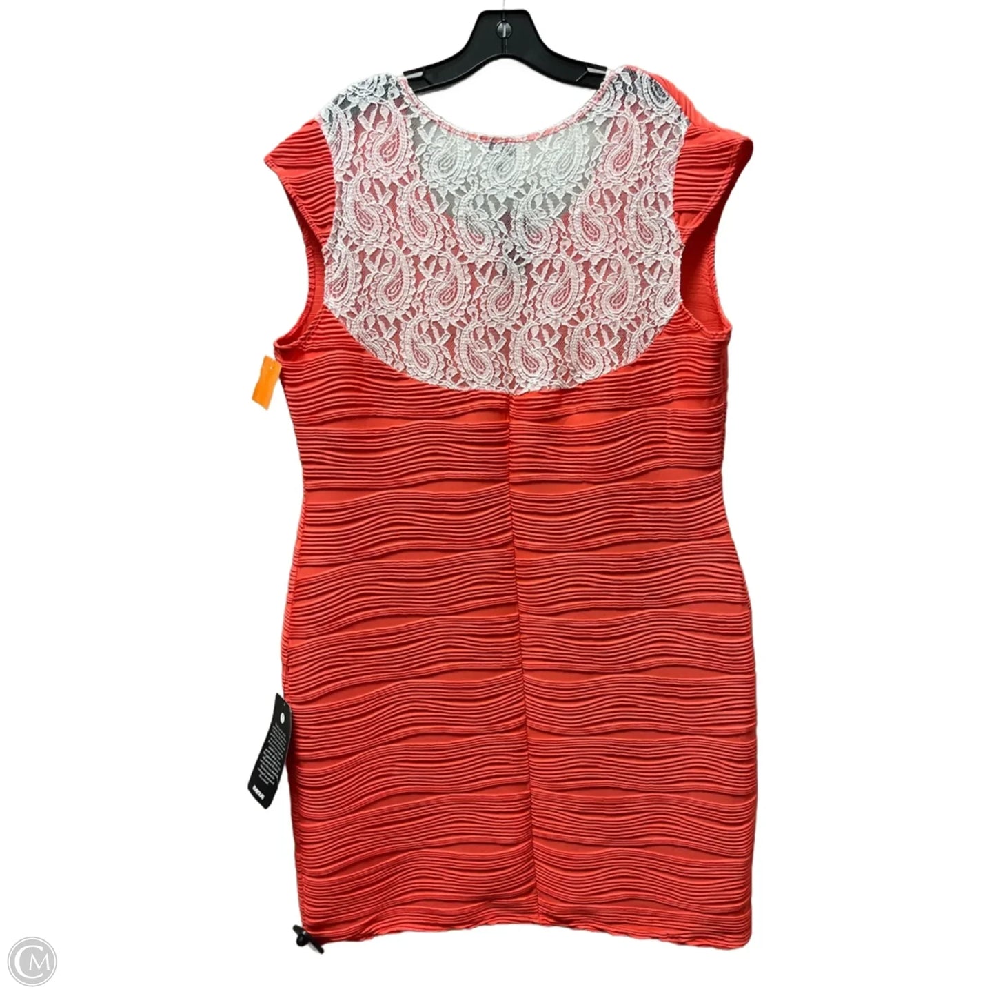 Dress Casual Short By Avenue In Coral, Size: Xxl