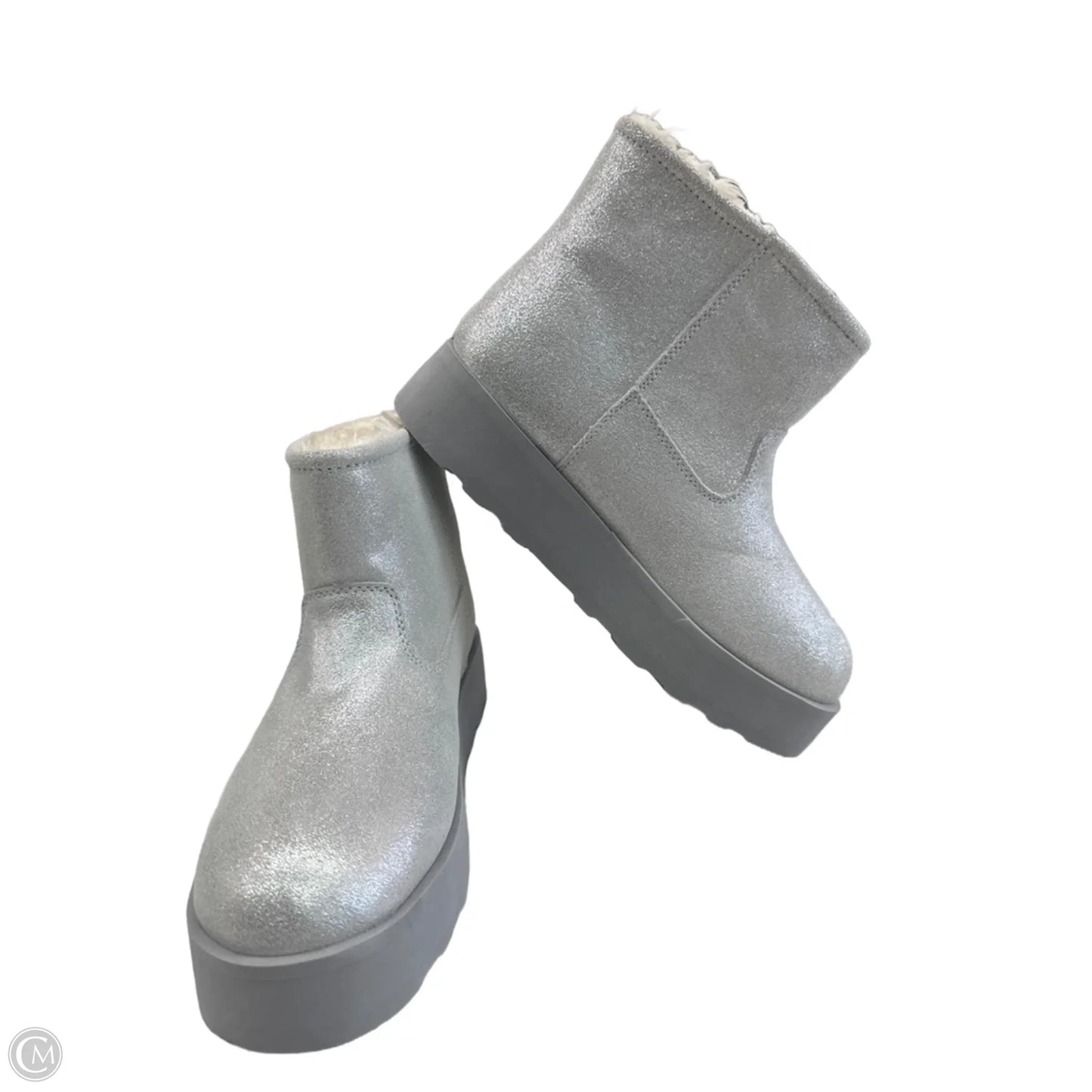 Boots Snow By Time And Tru In Silver, Size: 9
