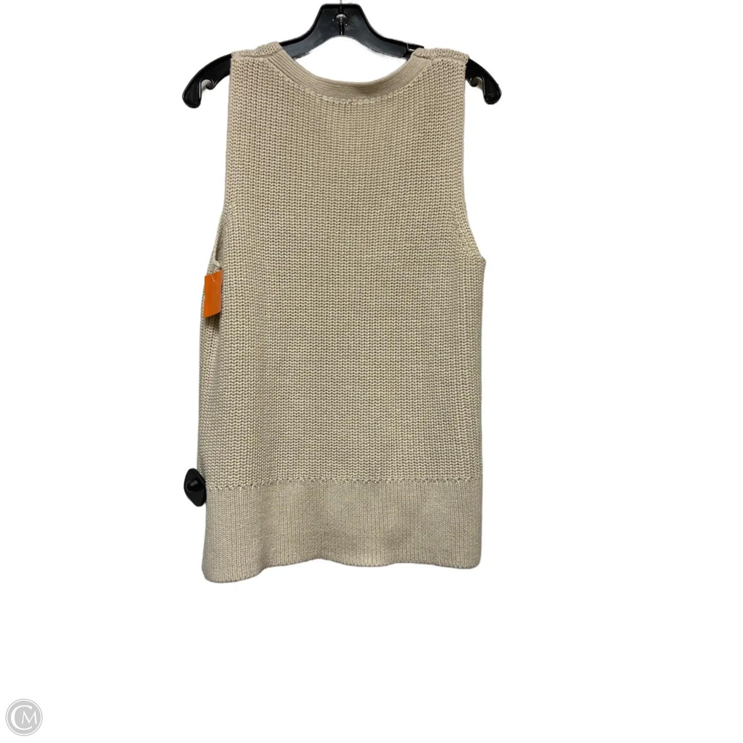 Top Sleeveless By Gap In Tan, Size: M