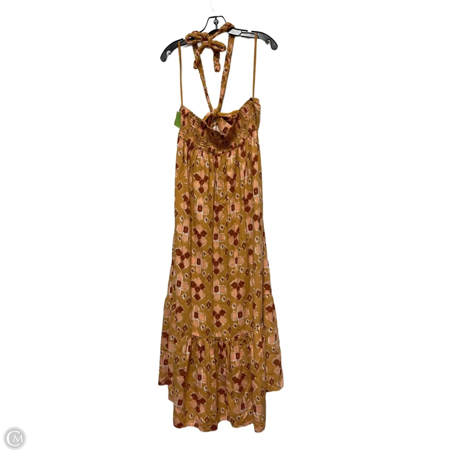 Dress Casual Midi By Aerie In Pink & Tan, Size: Xl