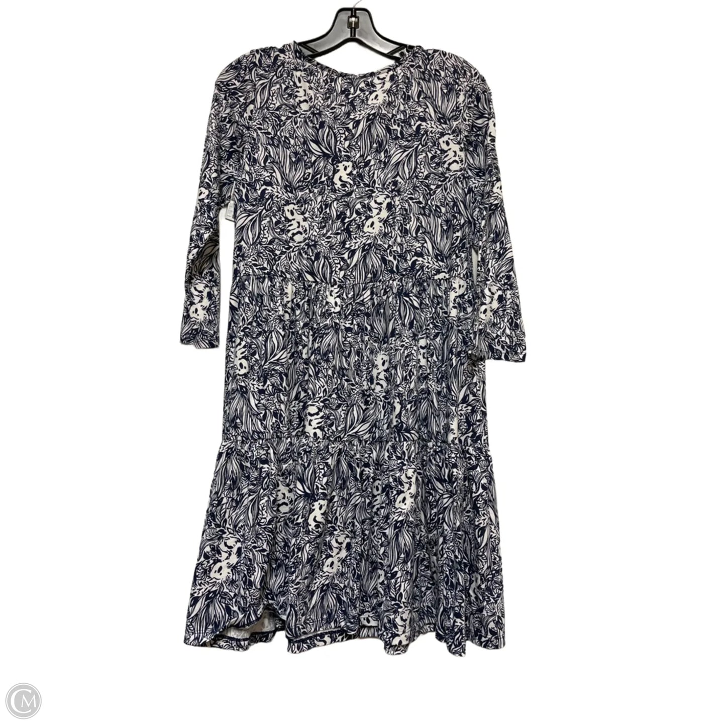 Dress Designer By Lilly Pulitzer In Blue & White, Size: S