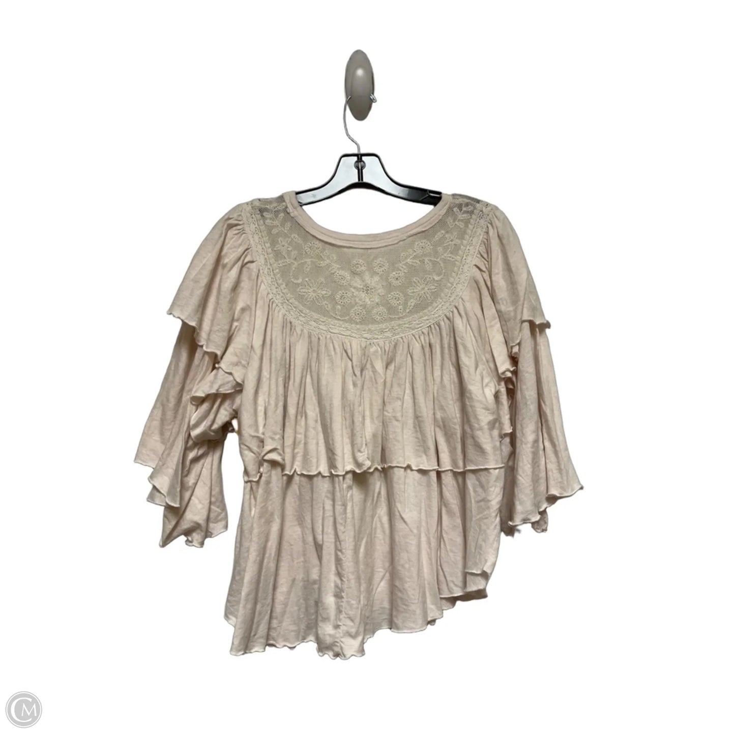Top Long Sleeve By Free People In Cream, Size: Xl