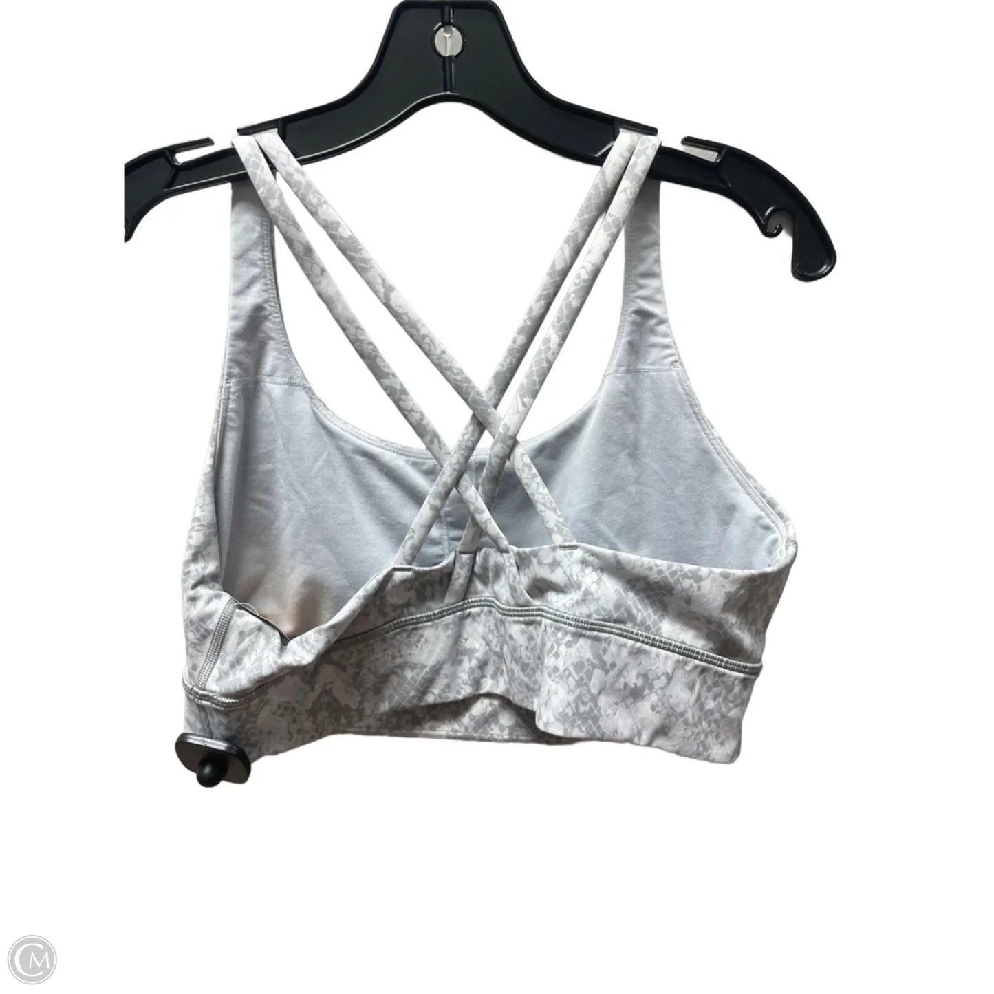 Athletic Bra By Lululemon In Grey, Size: 12