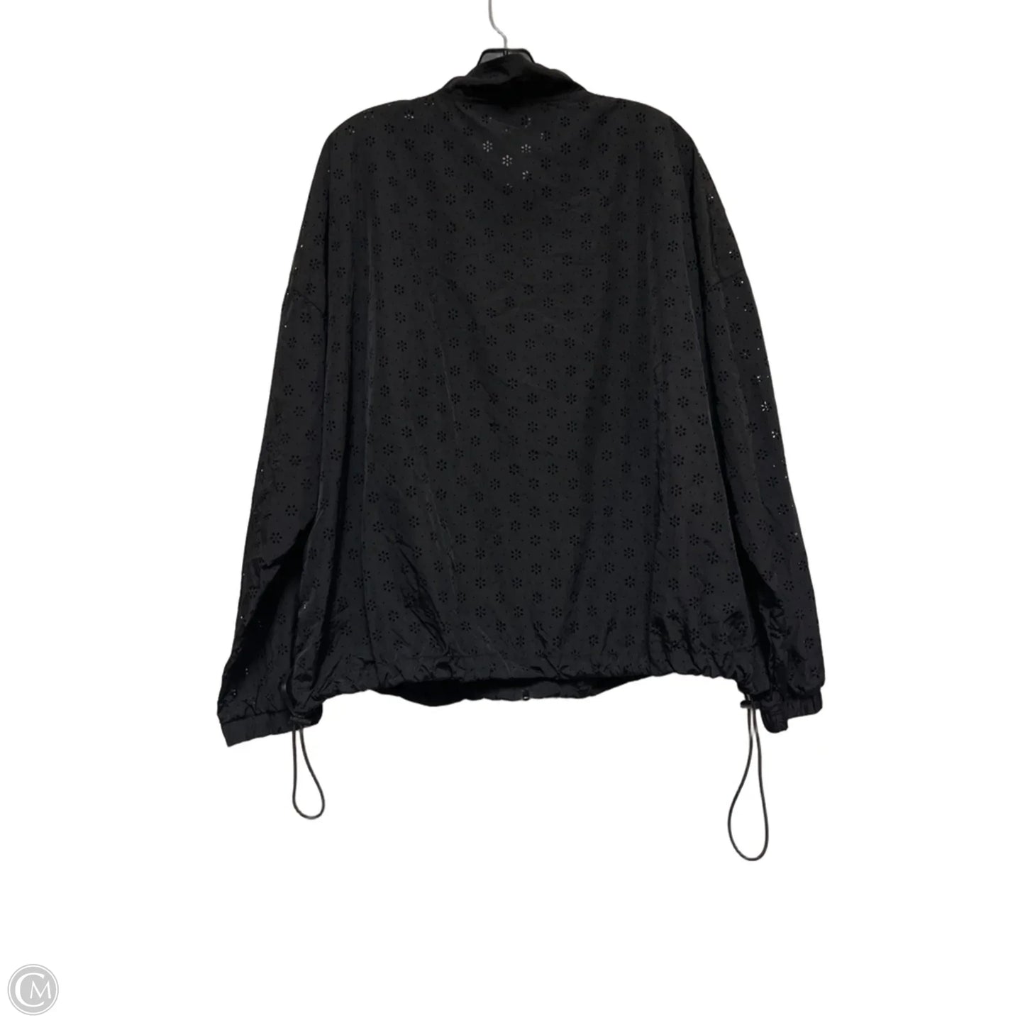 Jacket Windbreaker By Torrid In Black, Size: 1x