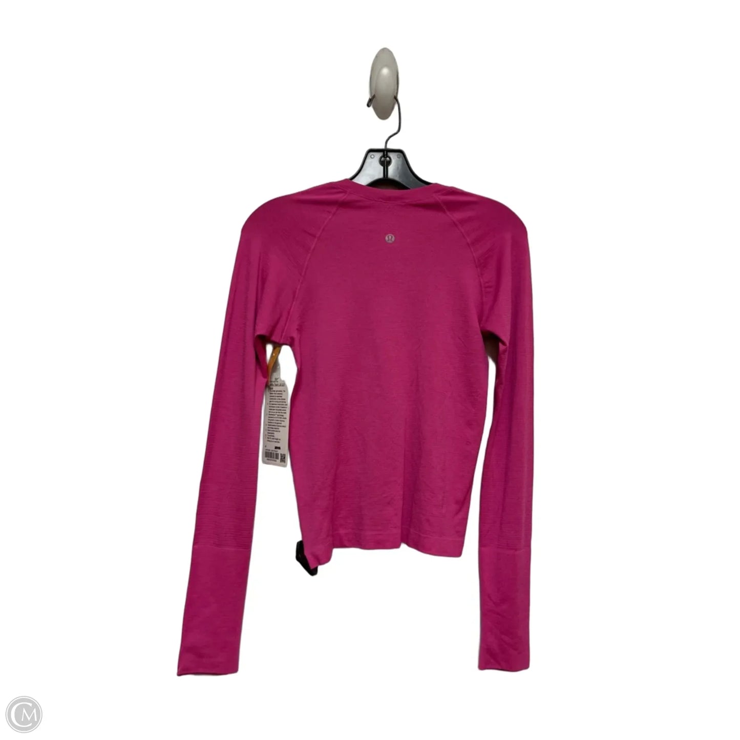 Athletic Top Long Sleeve Crewneck By Lululemon In Pink, Size: 4