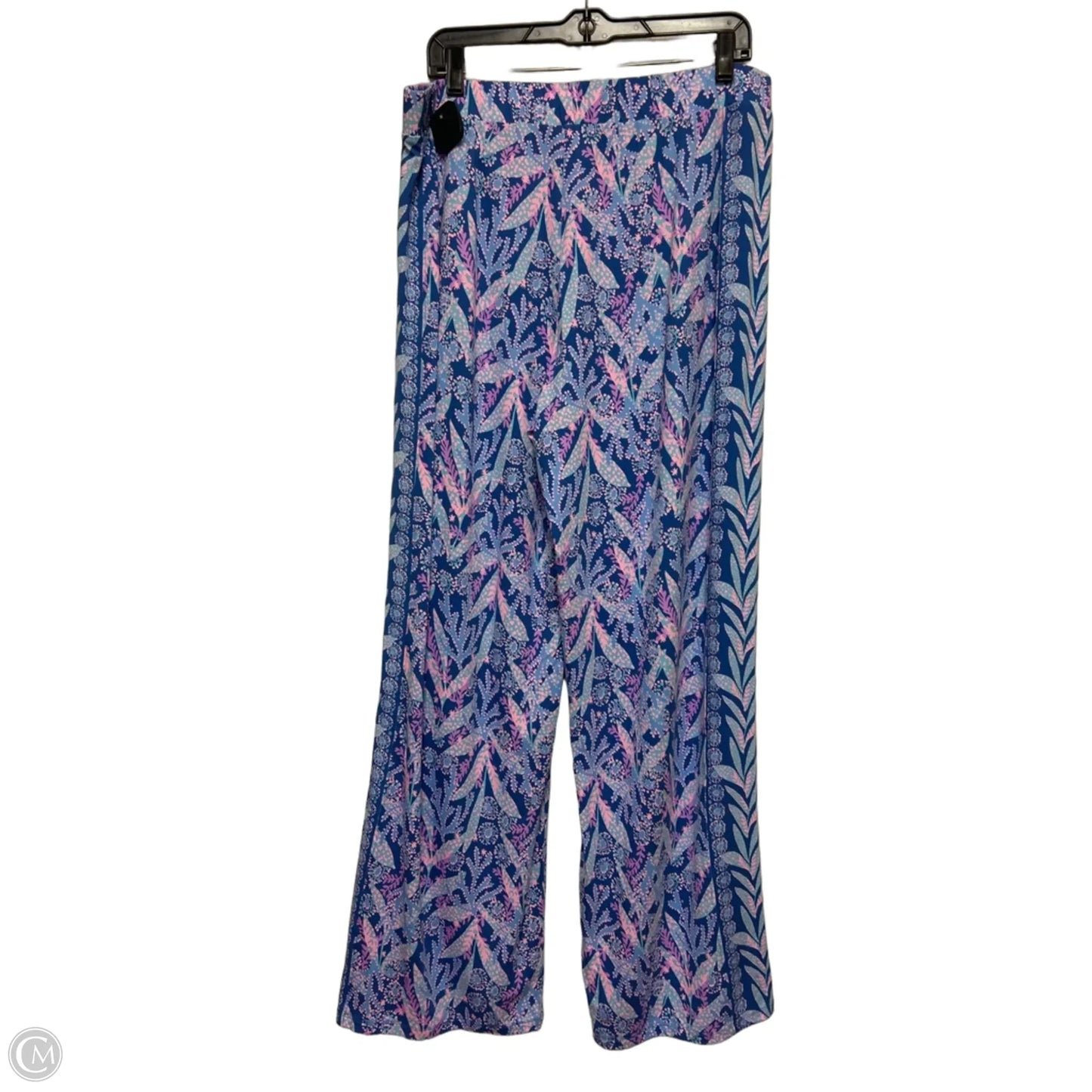 Pants Designer By Lilly Pulitzer In Blue & Pink, Size: Xl