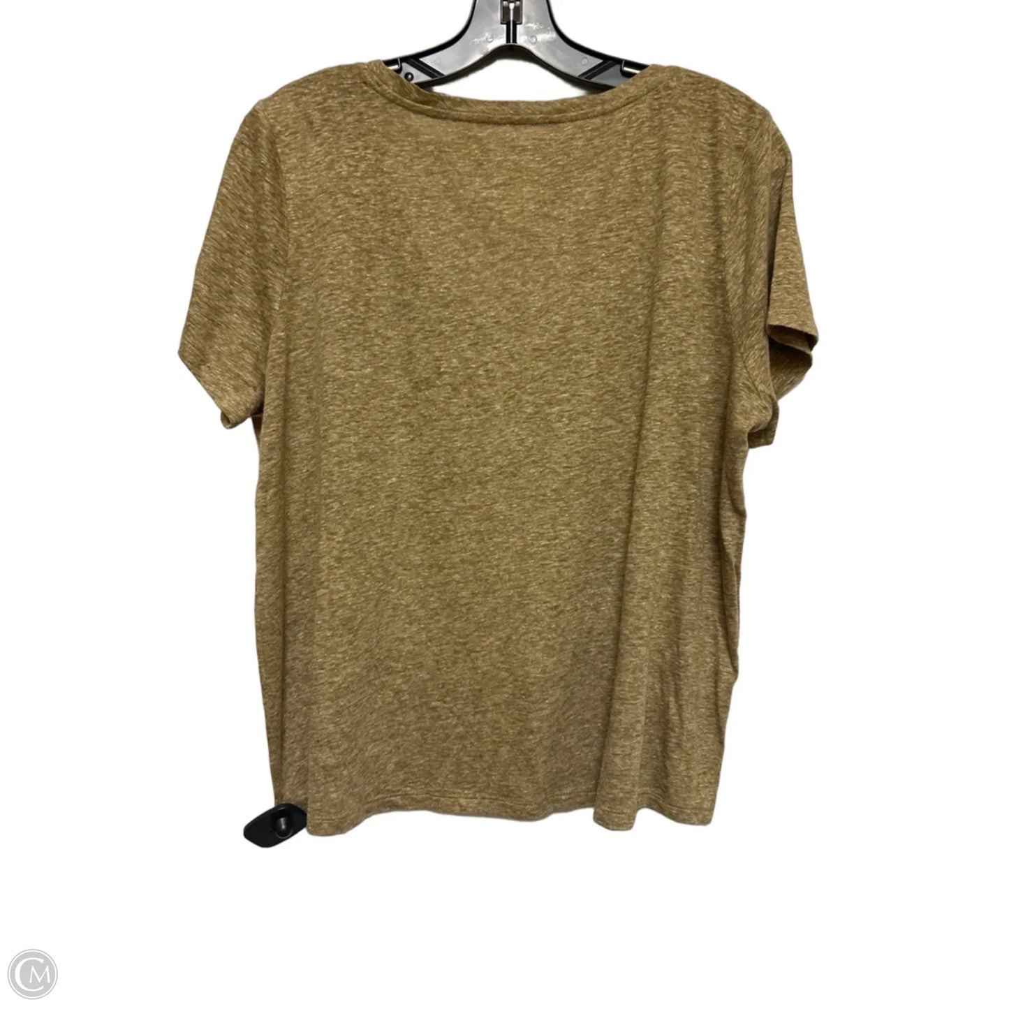 Top Short Sleeve Basic By J. Jill In Tan, Size: Lp