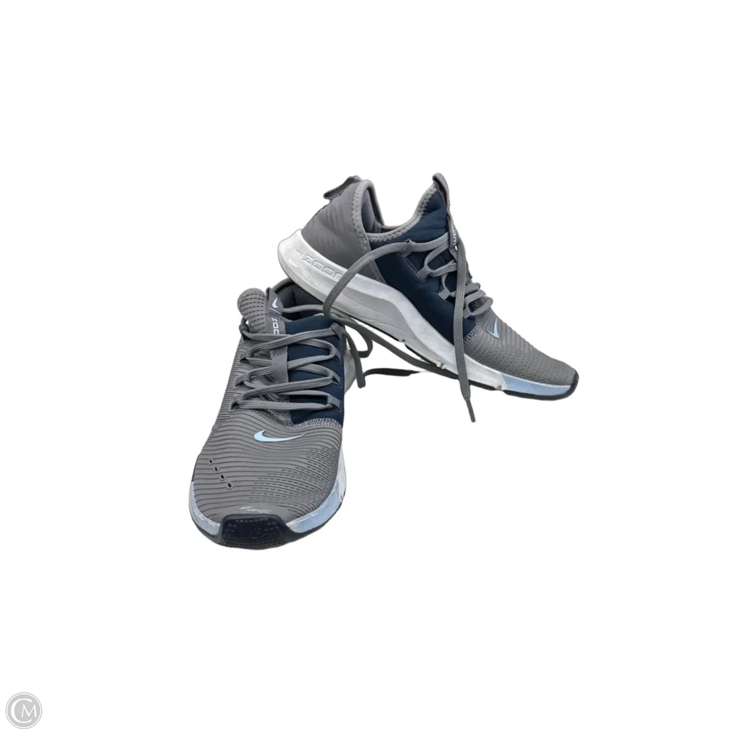 Shoes Athletic By Nike In Blue & Grey, Size: 8