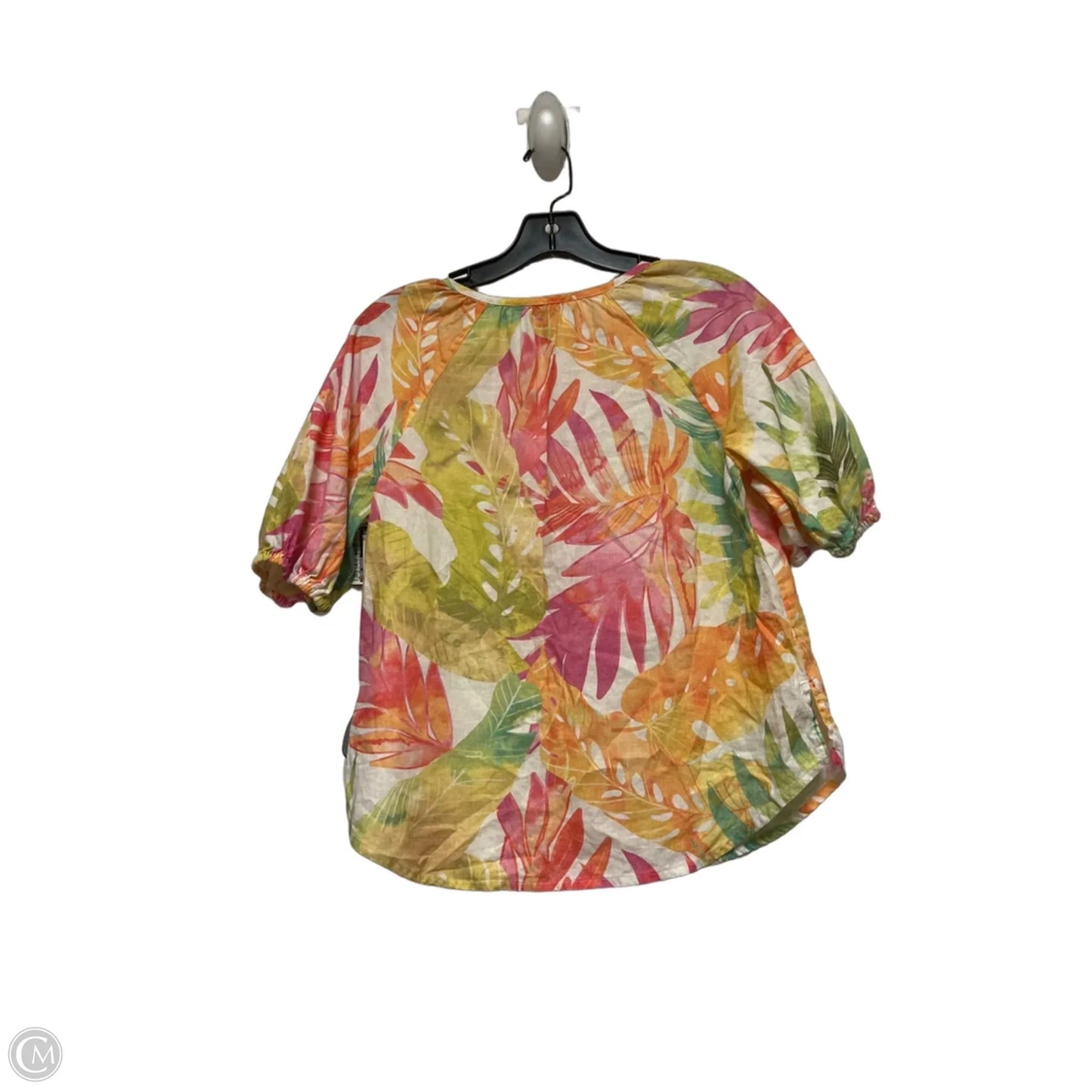 Top Short Sleeve By Tommy Bahama In Tropical Print, Size: Xxs
