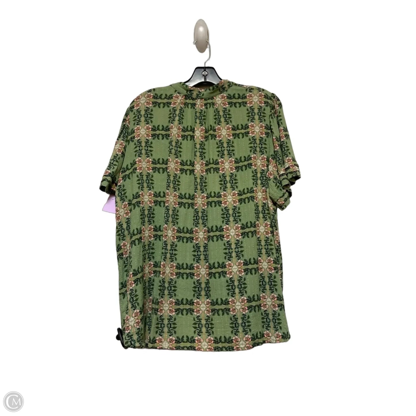 Top Short Sleeve By Loft In Green, Size: Xl