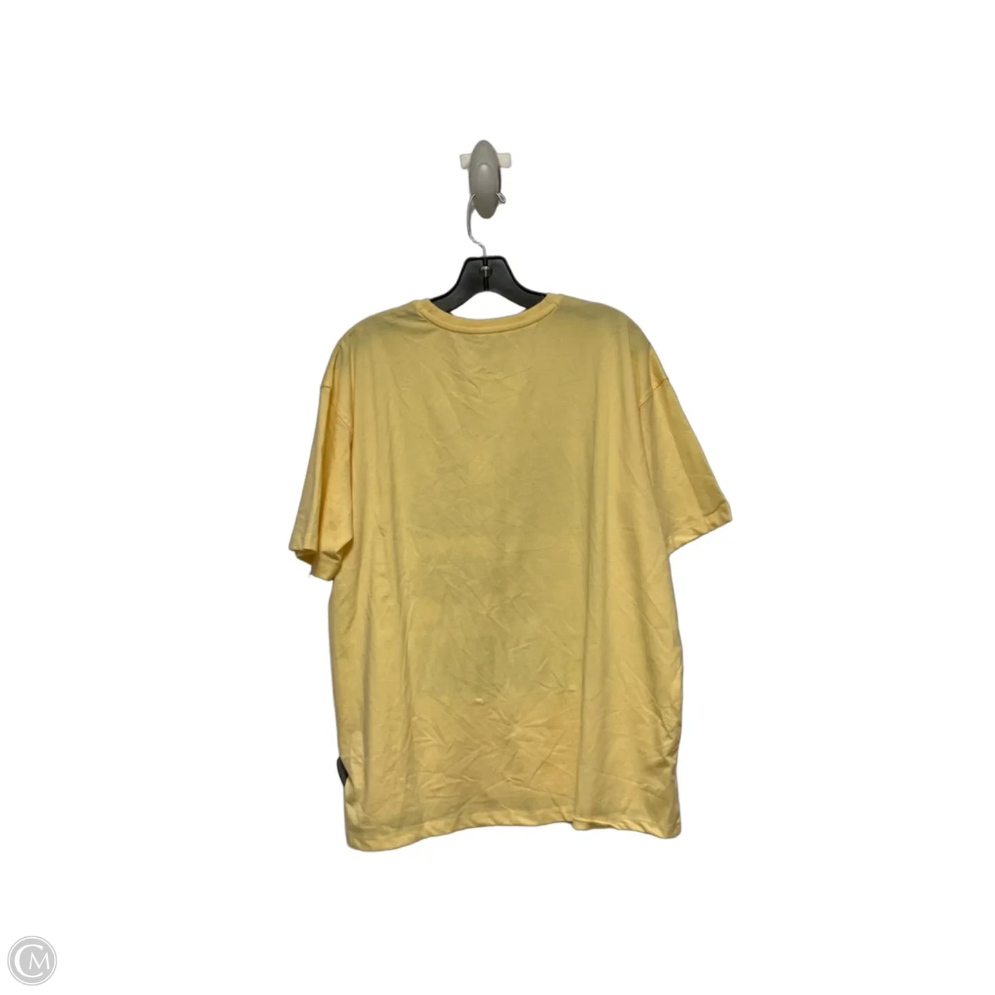 Top Short Sleeve Basic By Disney Store In Yellow, Size: S