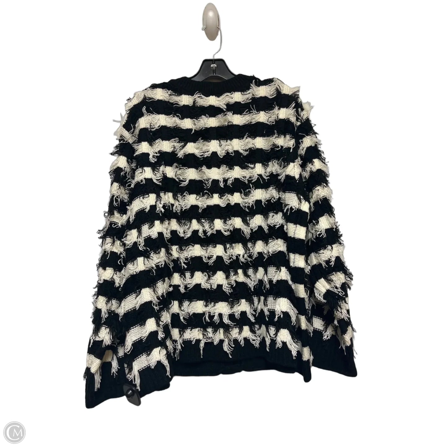 Sweater By Liverpool In Black & White, Size: 3x