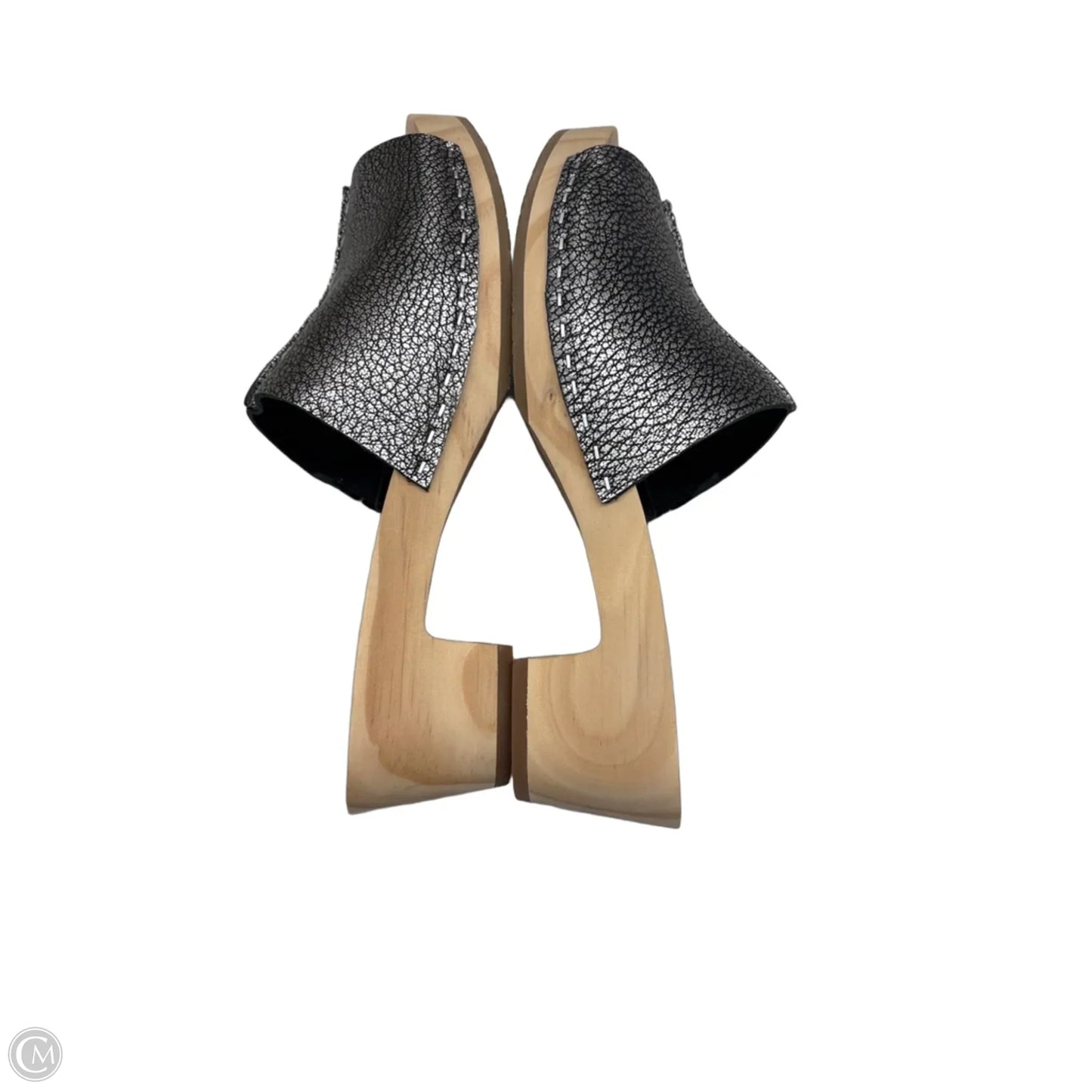 Sandals Heels Block By The Sak In Silver, Size: 8