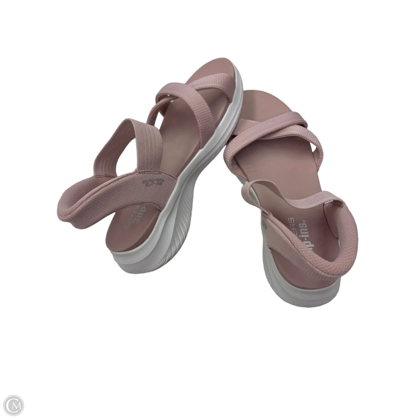 Sandals Flats By Skechers In Pink, Size: 11