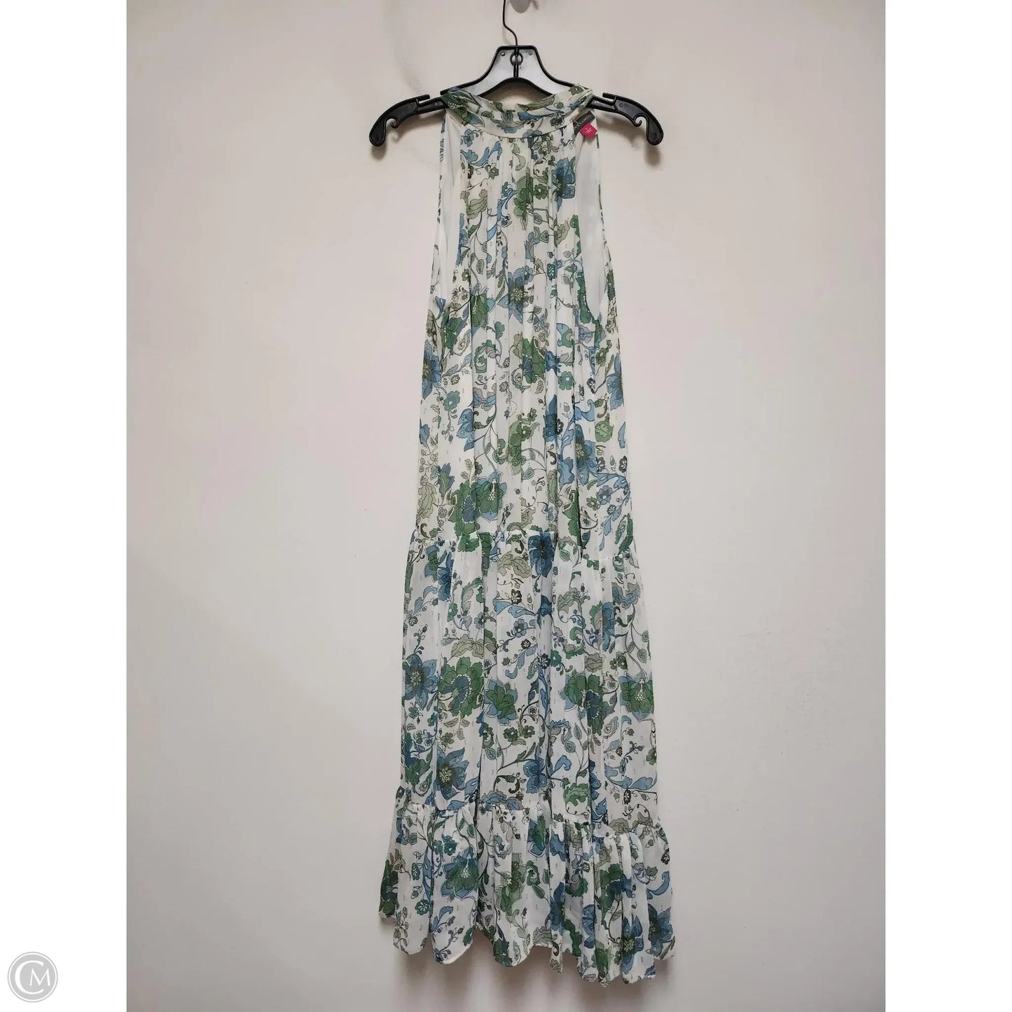 Dress Casual Midi By Vince Camuto In Floral Print, Size: L