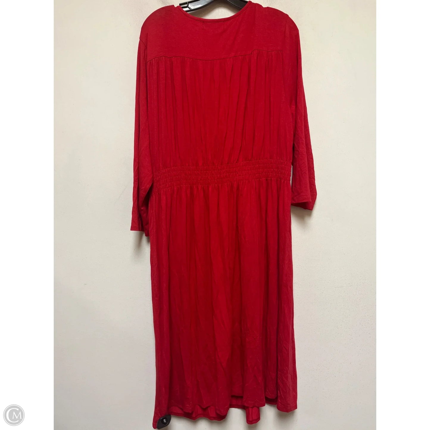 Dress Casual Short By Clothes Mentor In Red, Size: 2x