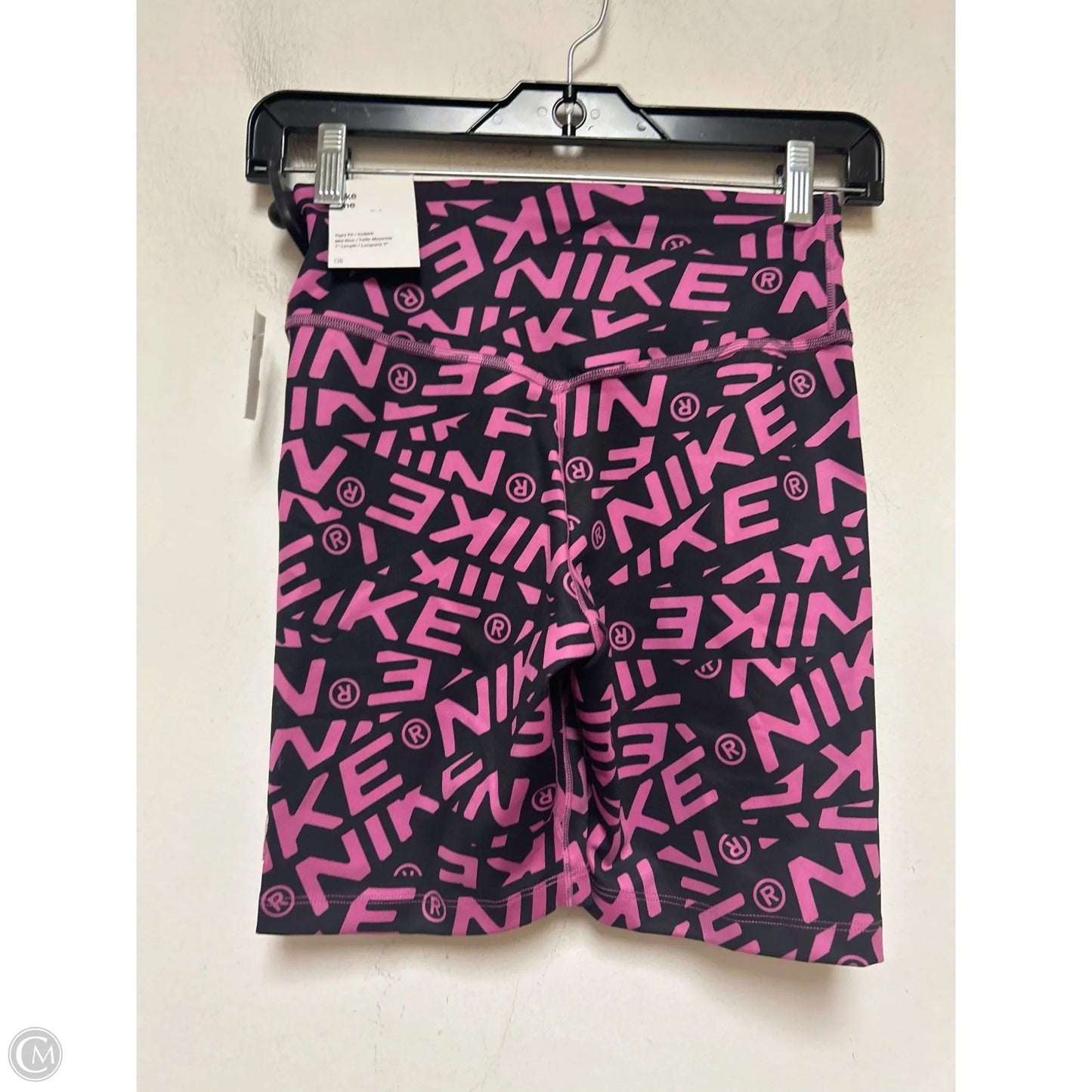 Athletic Shorts By Nike In Black & Pink, Size: Xs