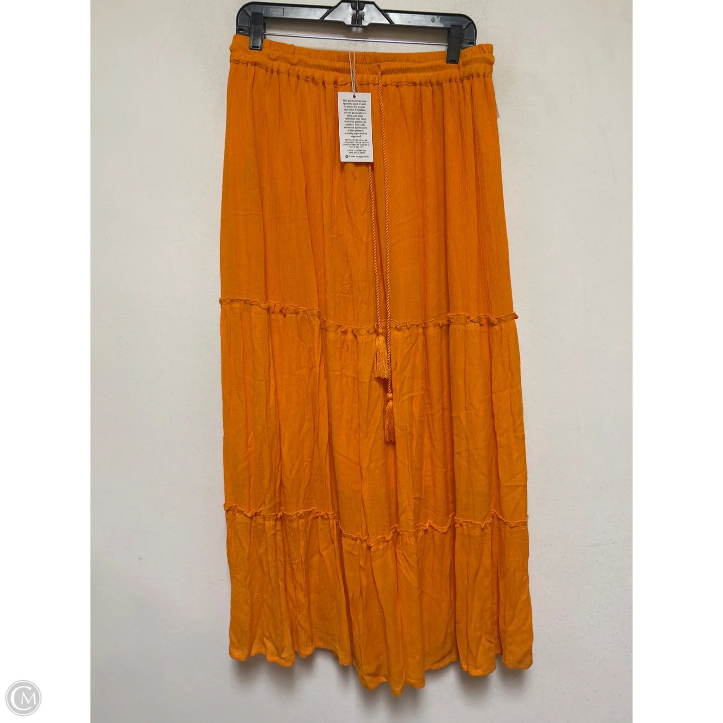 Skirt Maxi By Clothes Mentor In Orange, Size: 12