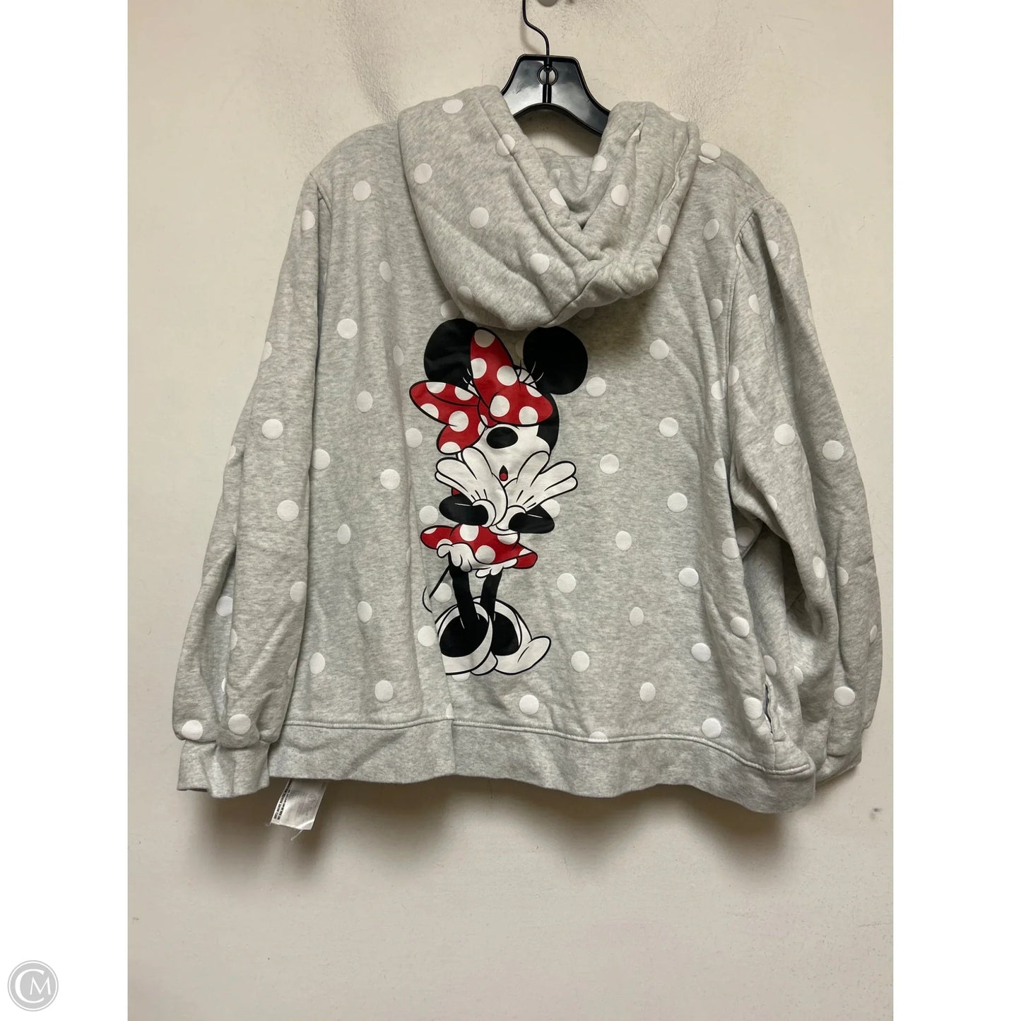 Sweatshirt Hoodie By Disney Store In Polkadot Pattern, Size: 2x