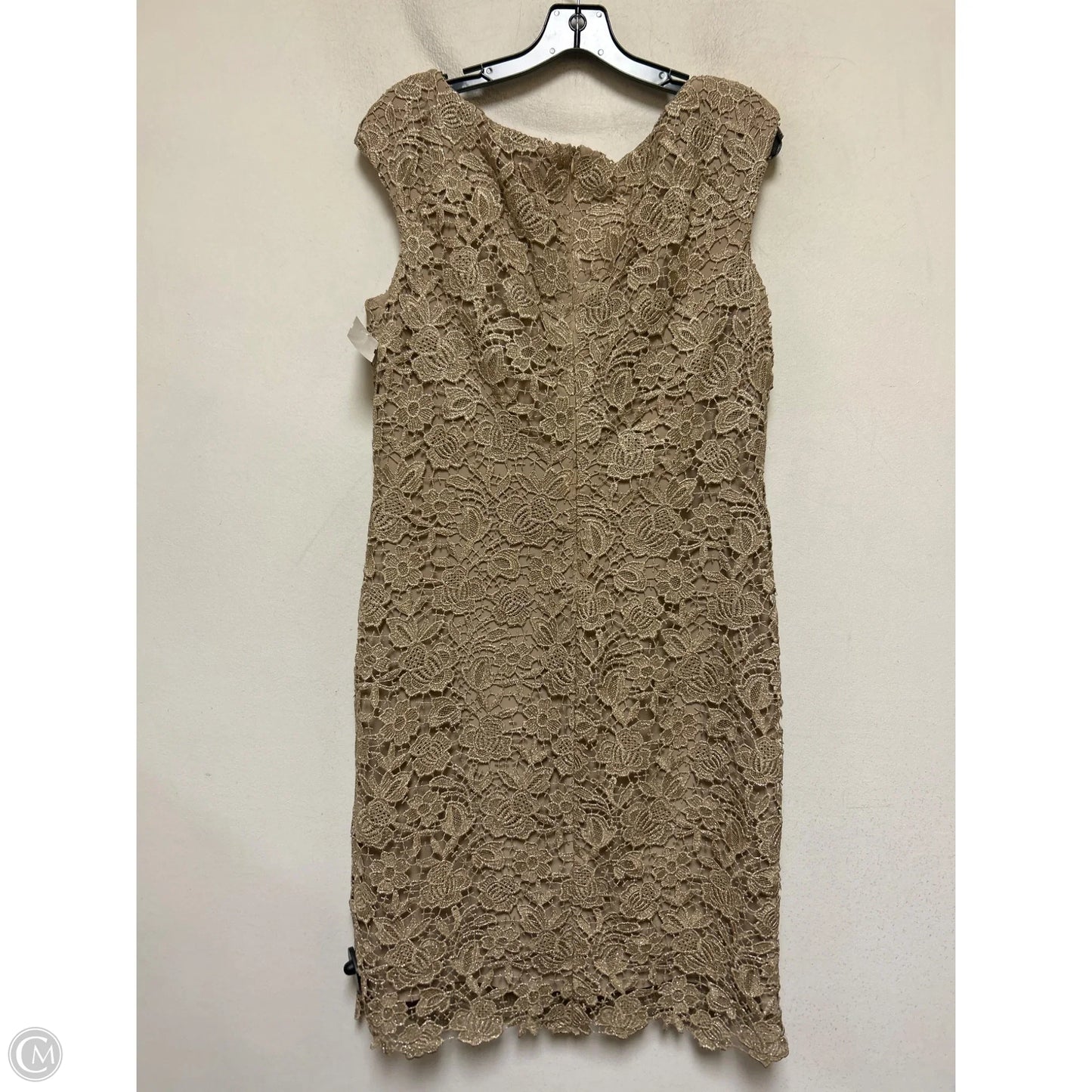 Dress Party Short By Lauren By Ralph Lauren In Gold, Size: Xl