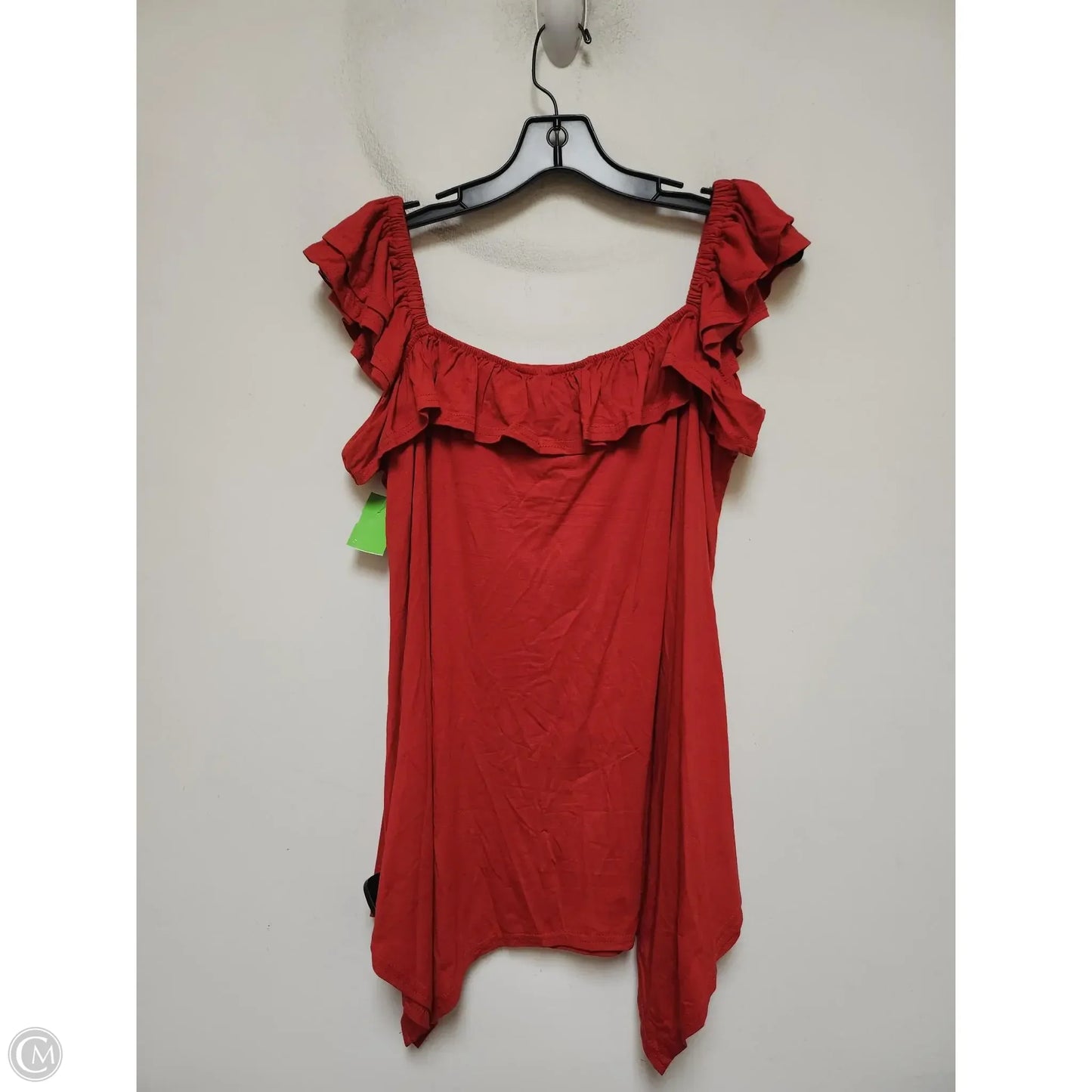 Top Sleeveless By Clothes Mentor In Red, Size: 2x