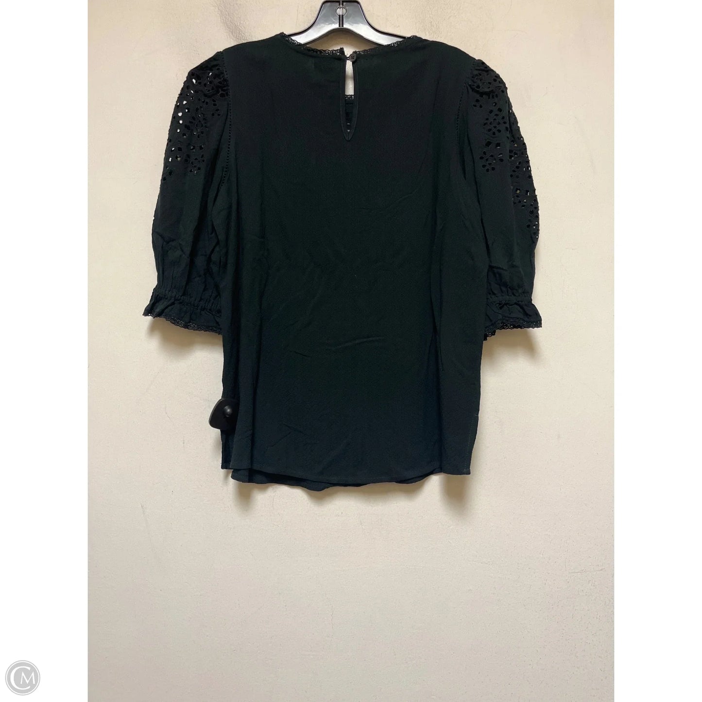 Top Short Sleeve By Good Hart In Black, Size: S