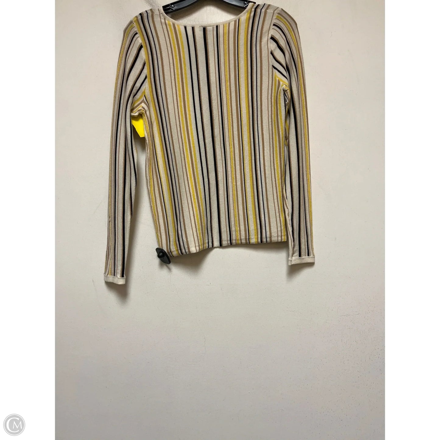 Top Long Sleeve By Ann Taylor In Striped Pattern, Size: S