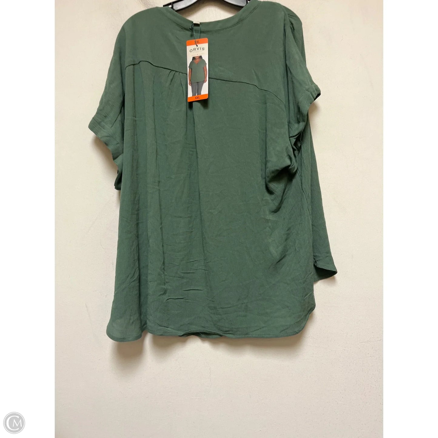 Top Short Sleeve By Orvis In Green, Size: Xxl