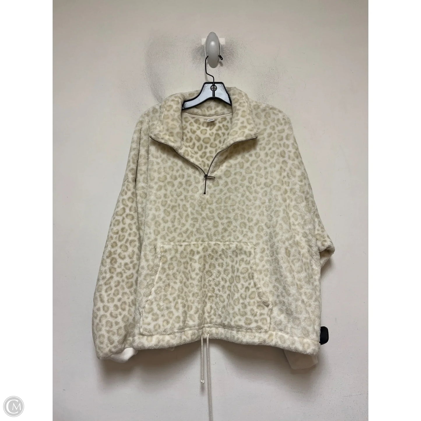 Jacket Faux Fur & Sherpa By Old Navy In Animal Print, Size: Xxl