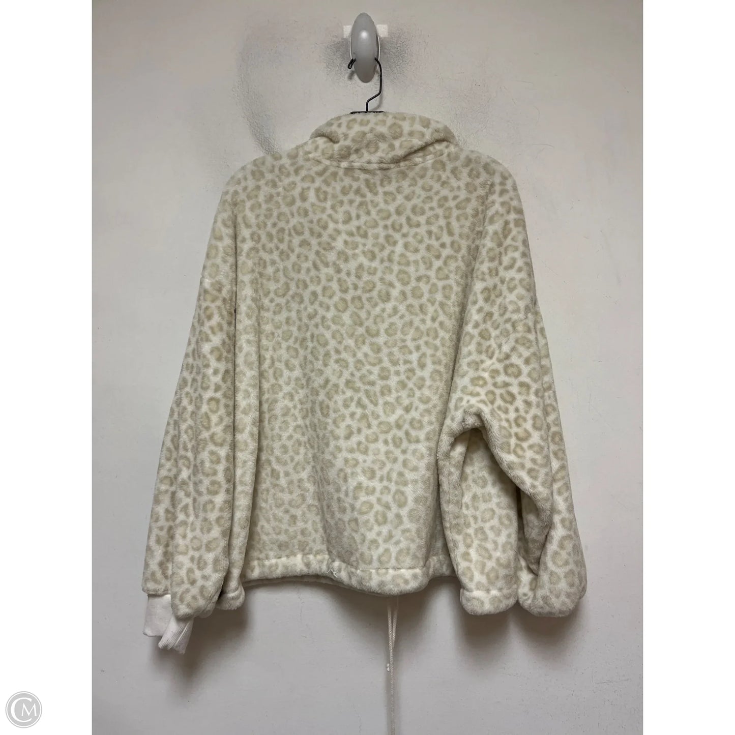 Jacket Faux Fur & Sherpa By Old Navy In Animal Print, Size: Xxl