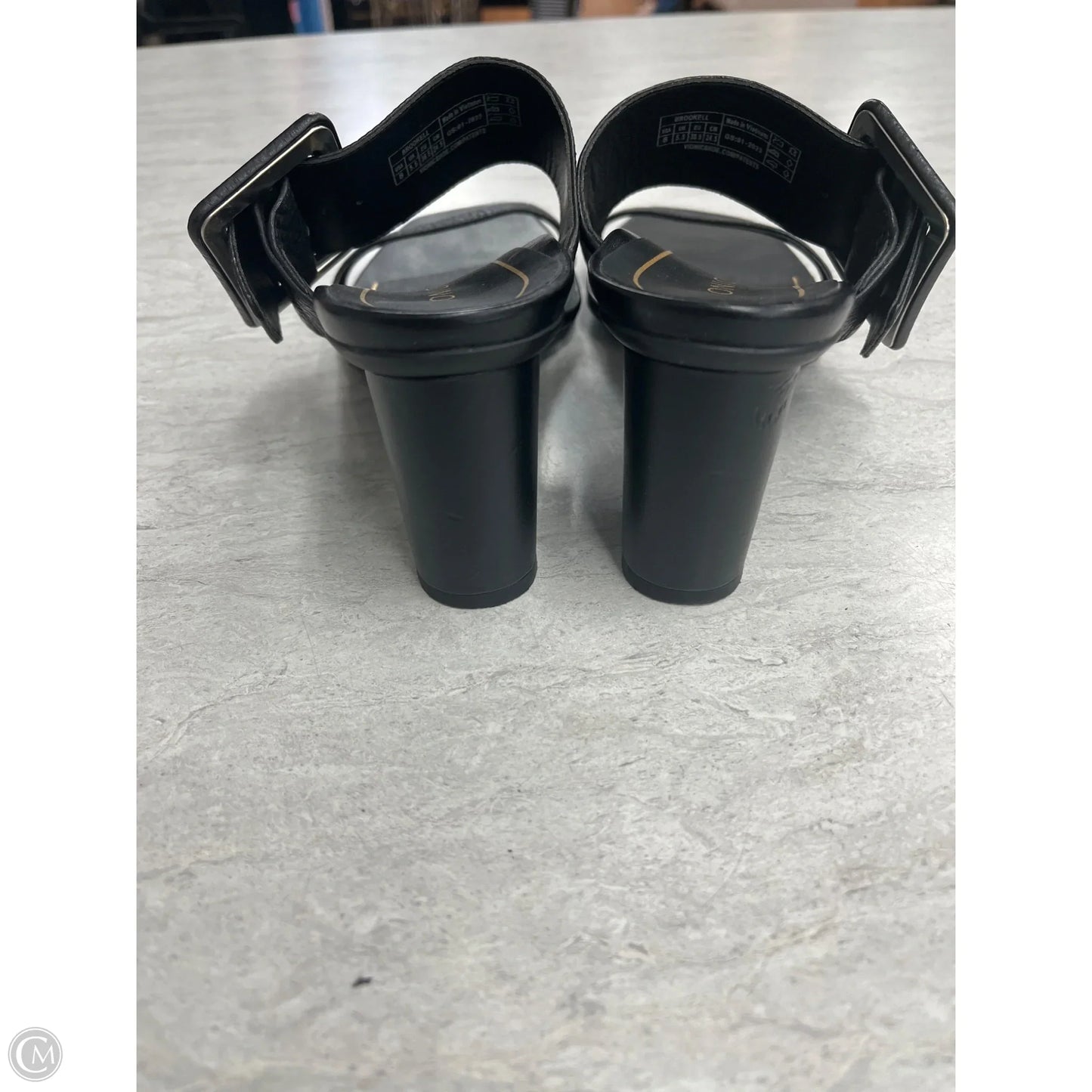 Sandals Heels Block By Vionic In Black, Size: 8