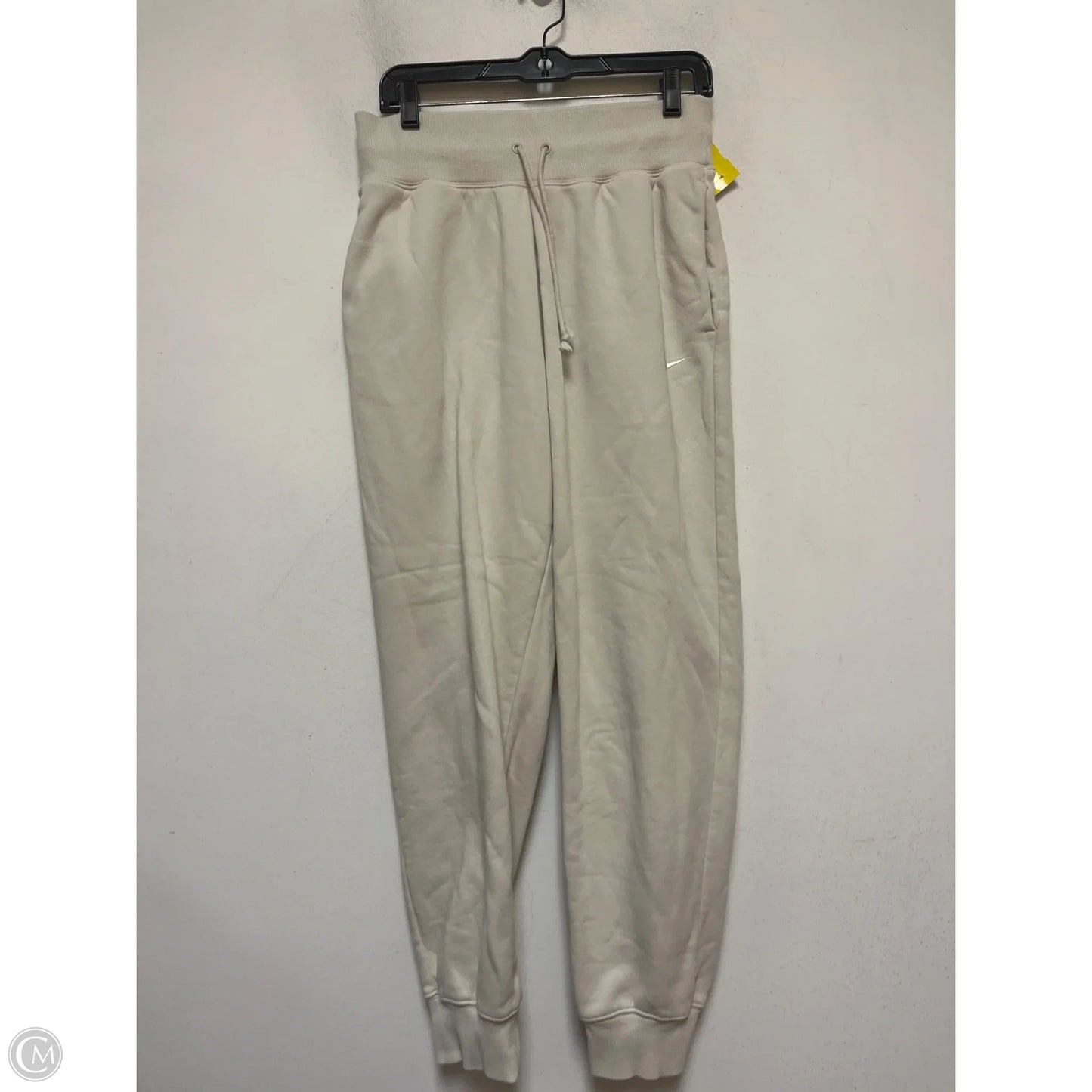 Athletic Pants By Nike In Cream, Size: M