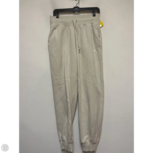 Athletic Pants By Nike In Cream, Size: M