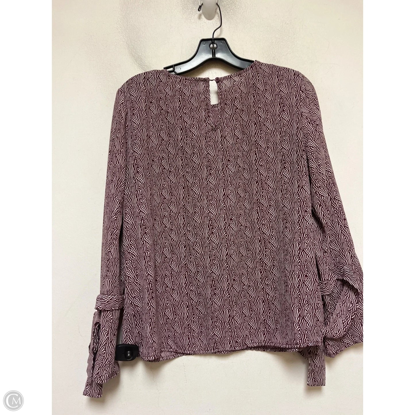 Top Long Sleeve By Banana Republic In Maroon, Size: Sp